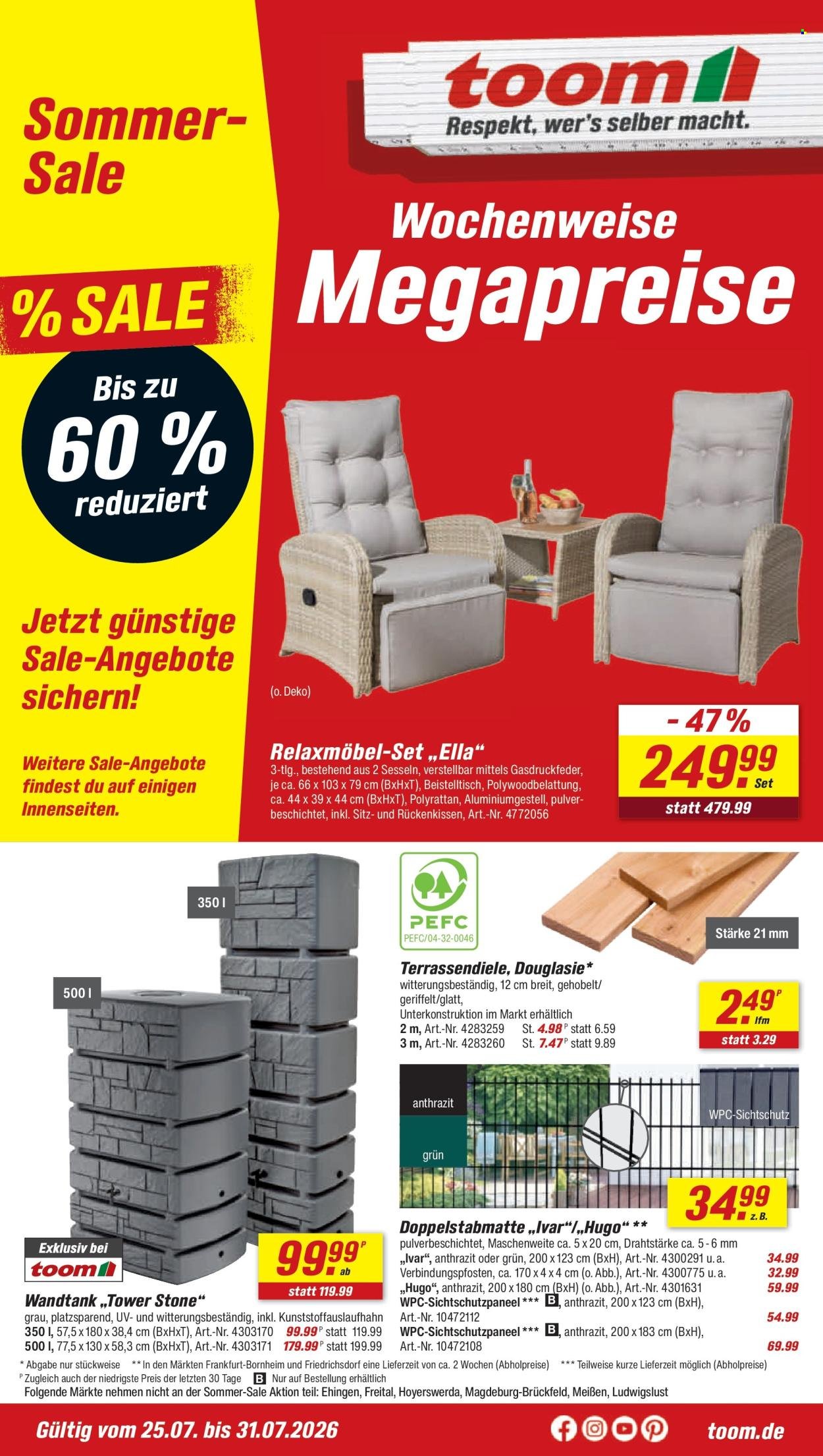 TOOM BAUMARKT Prospekt - Ab Samstag 25.07.2026