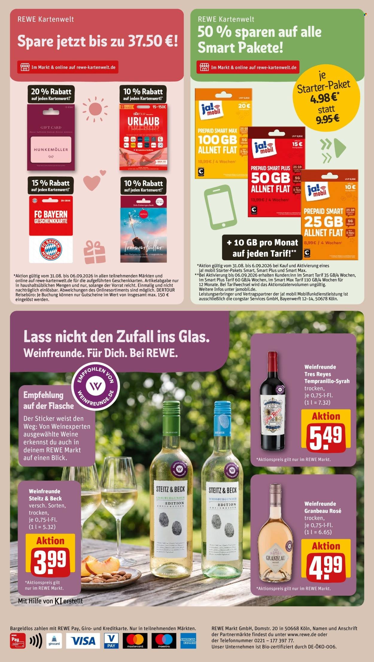 REWE Prospekt - Ab Montag 31.08.2026
