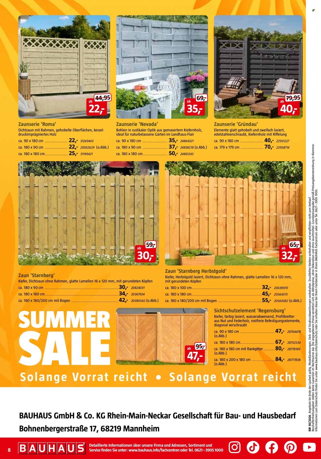 BAUHAUS Prospekt - Ab Samstag 18.07.2026