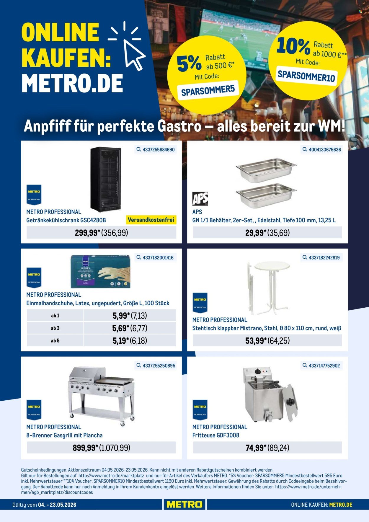 METRO Prospekt - Online: Alles für die WM Vorbereitung