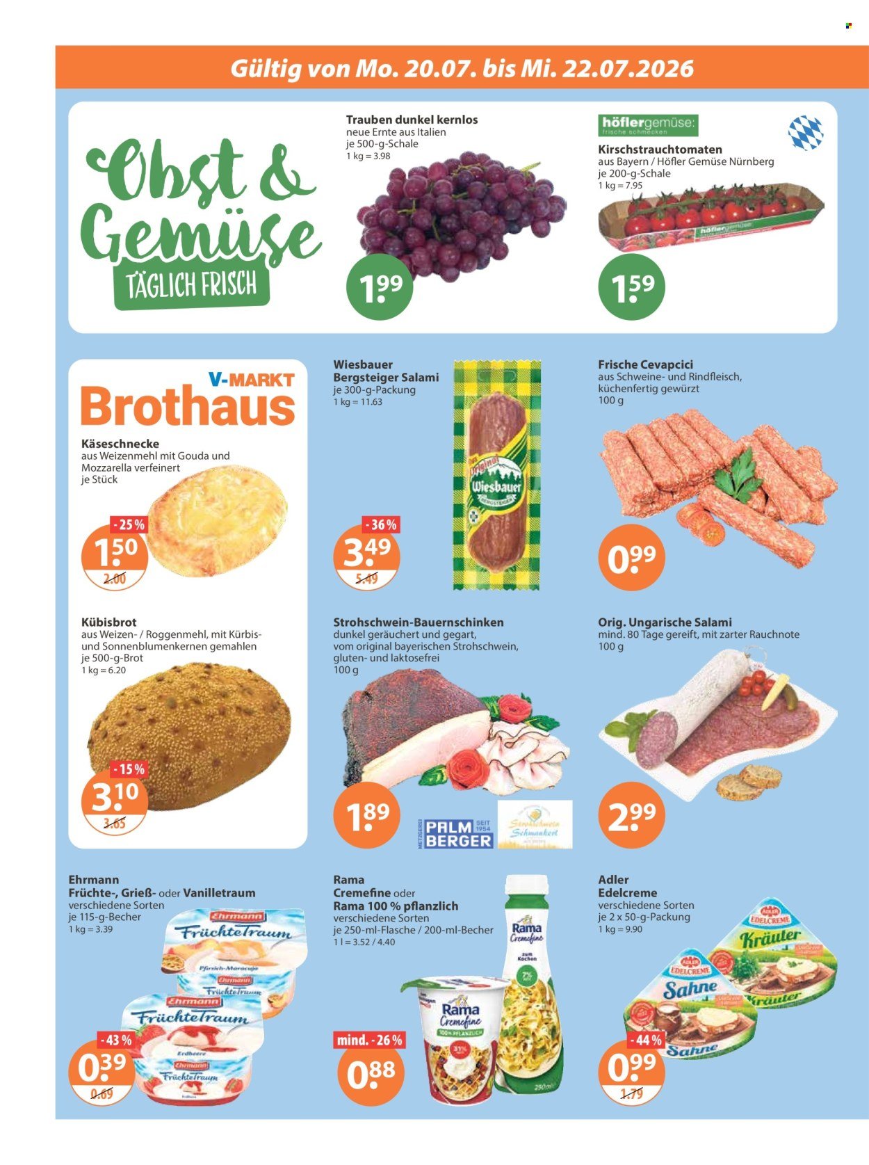 V-MARKT Prospekt - Ab Donnerstag 16.07.2026