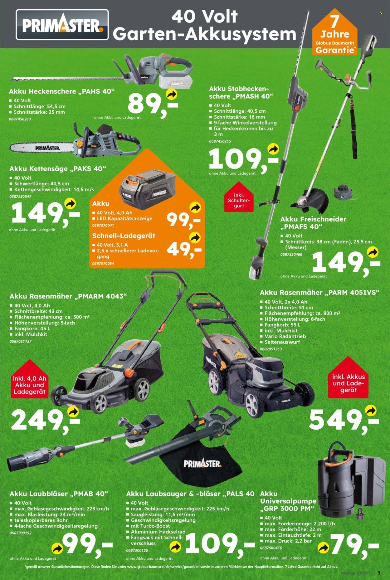 GLOBUS BAUMARKT Prospekt - Ab Montag 7.09.2026