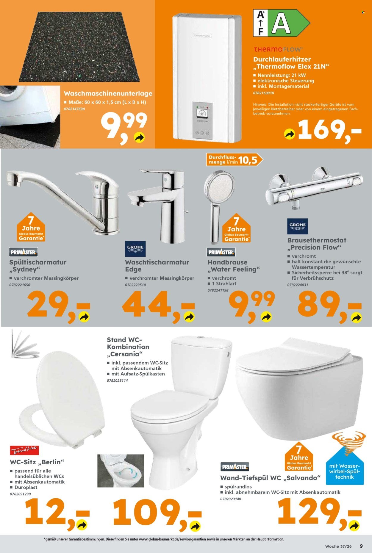 GLOBUS BAUMARKT Prospekt - Ab Montag 7.09.2026