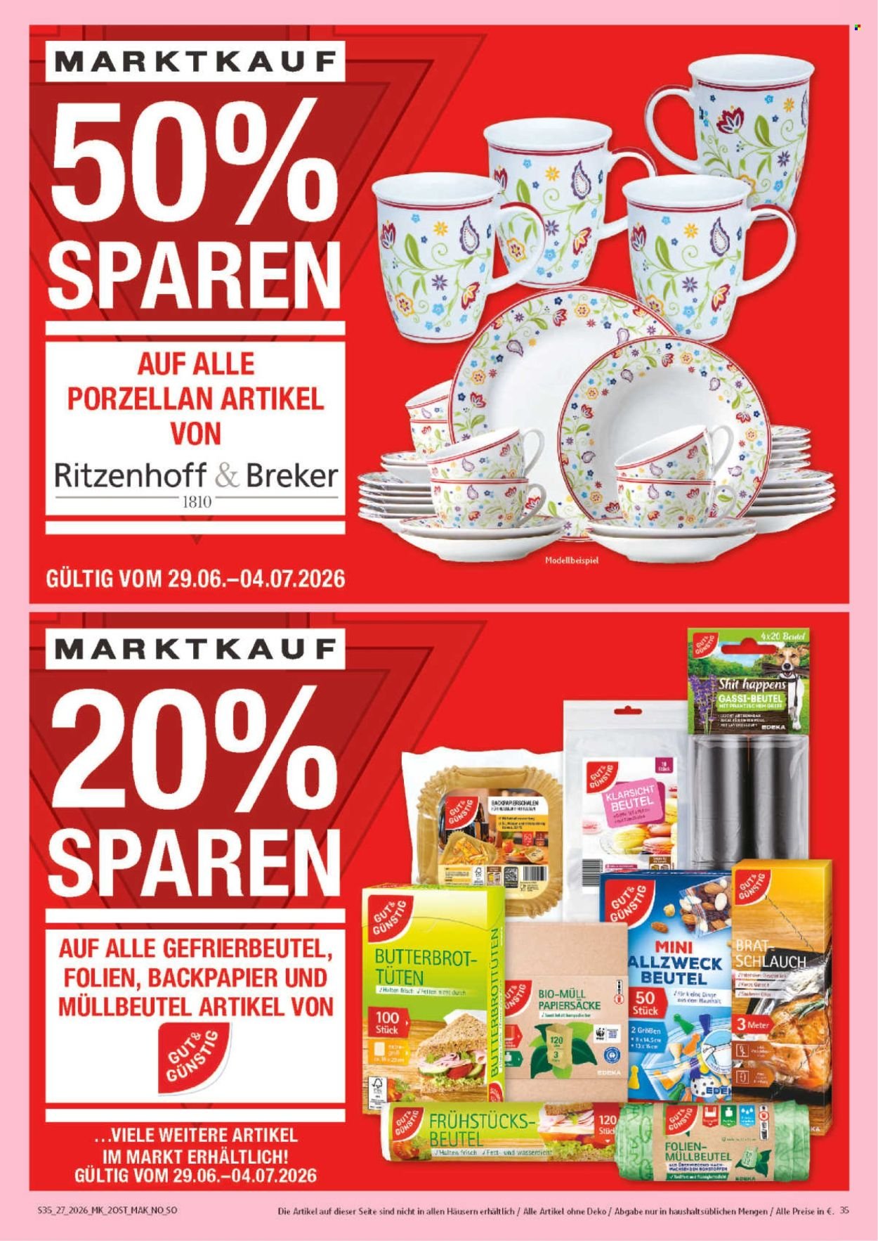 MARKTKAUF Prospekt - Ab Montag 29.06.2026