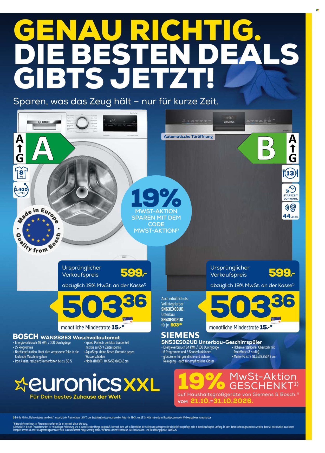 EURONICS Prospekt - Ab Mittwoch 21.10.2026