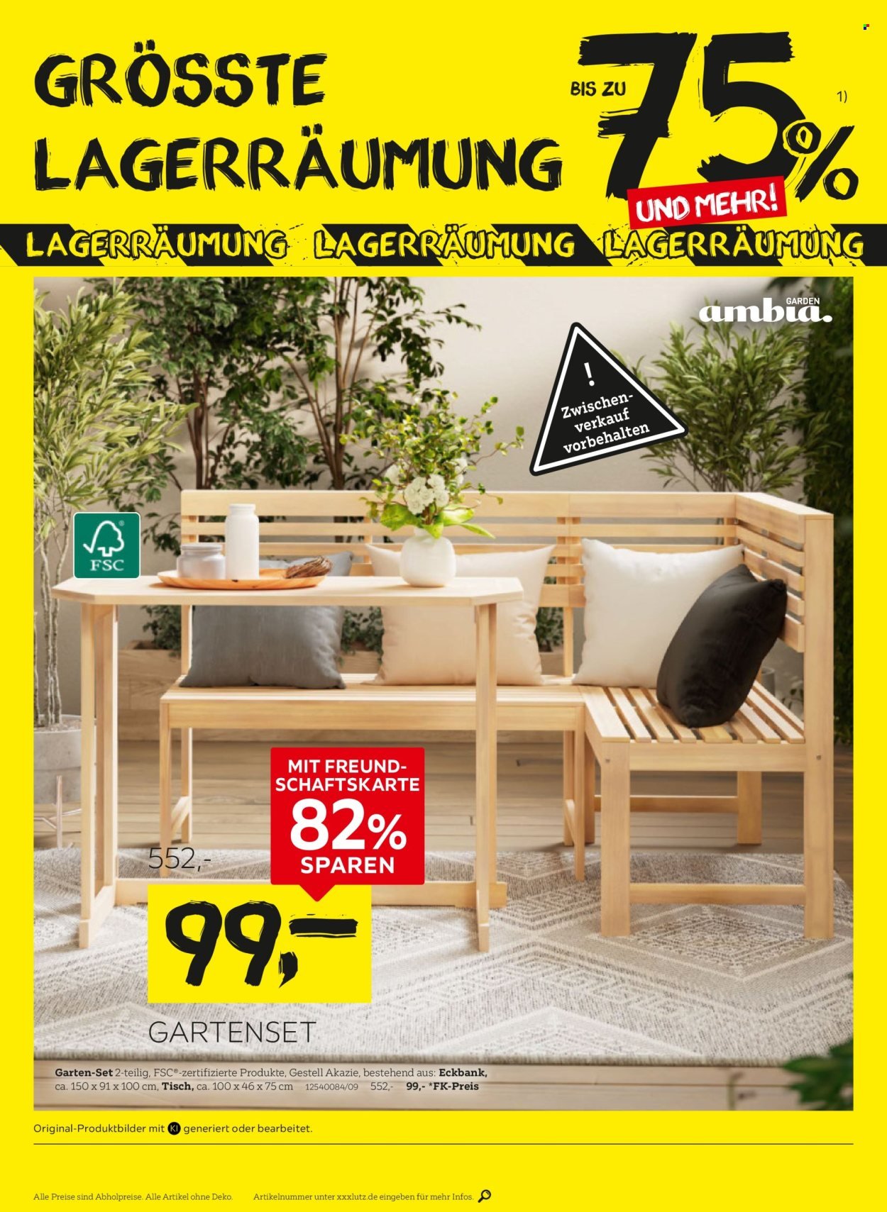 XXXLUTZ Prospekt - Größte Lagerräumung