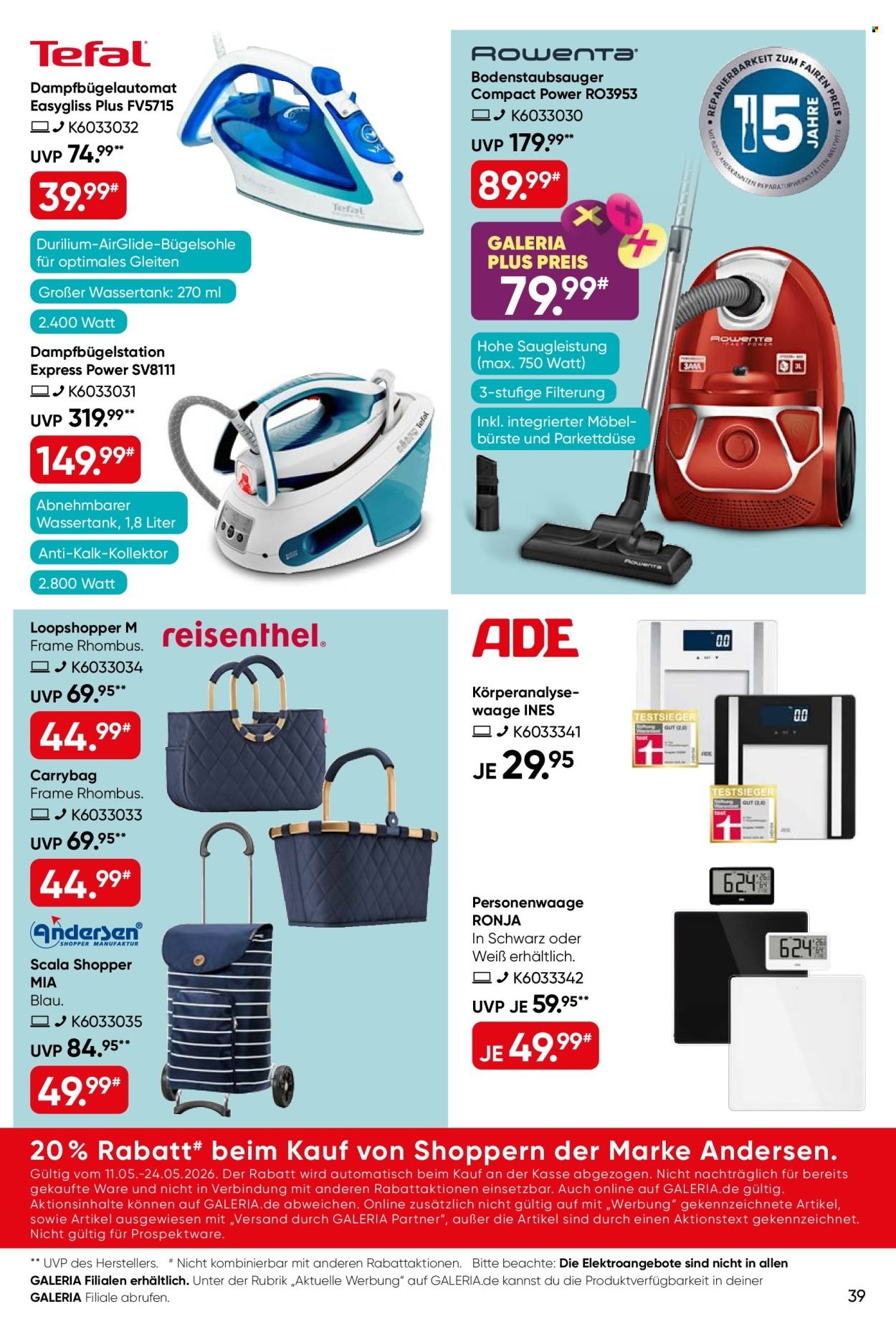 GALERIA KARSTADT KAUFHOF Prospekt - Ab Montag 11.05.2026