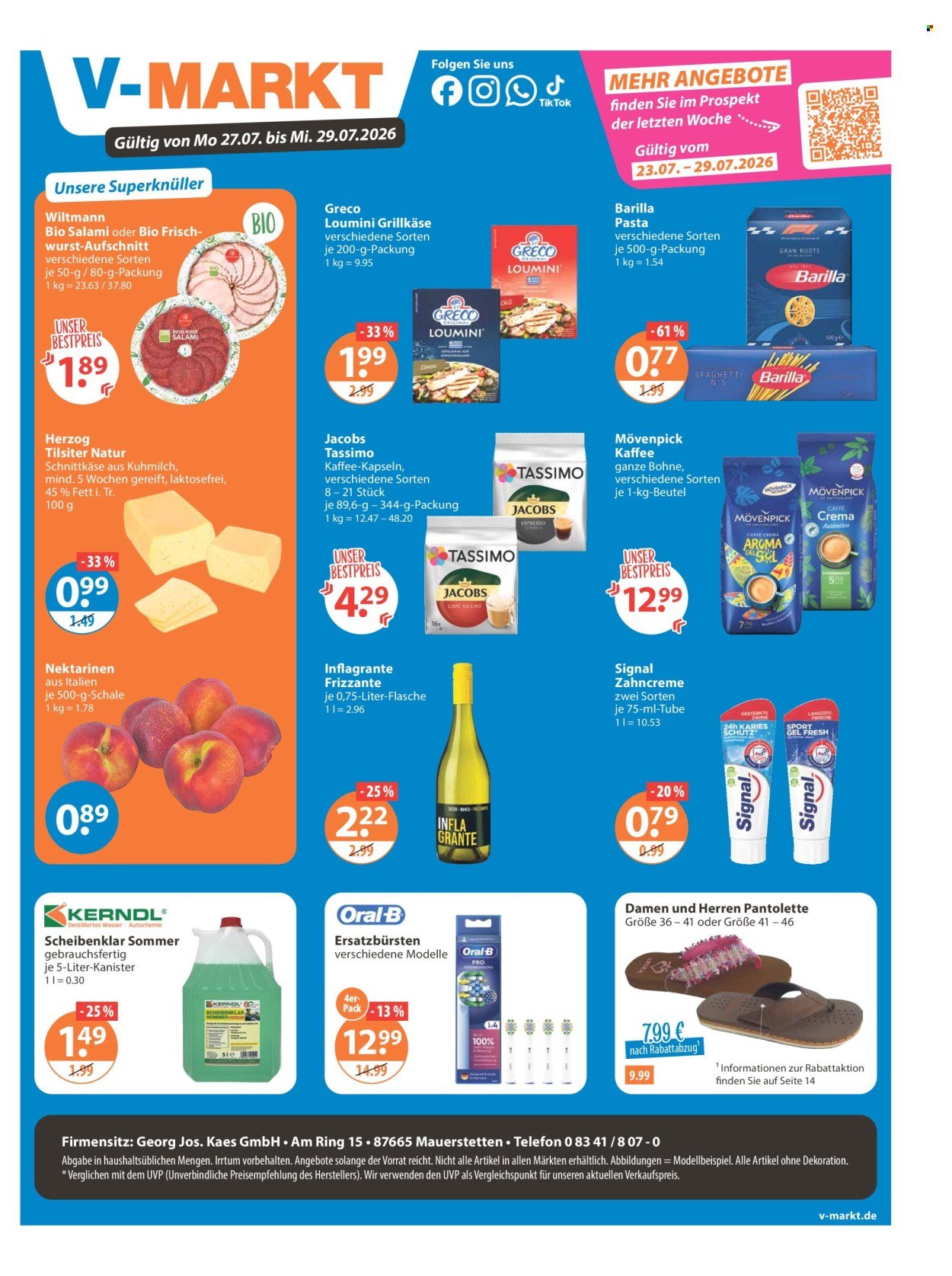 V-MARKT Prospekt - Ab Donnerstag 23.07.2026