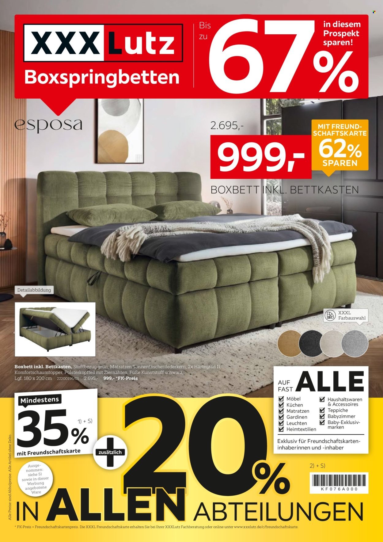 XXXLUTZ Prospekt - Boxspringbetten Spezial