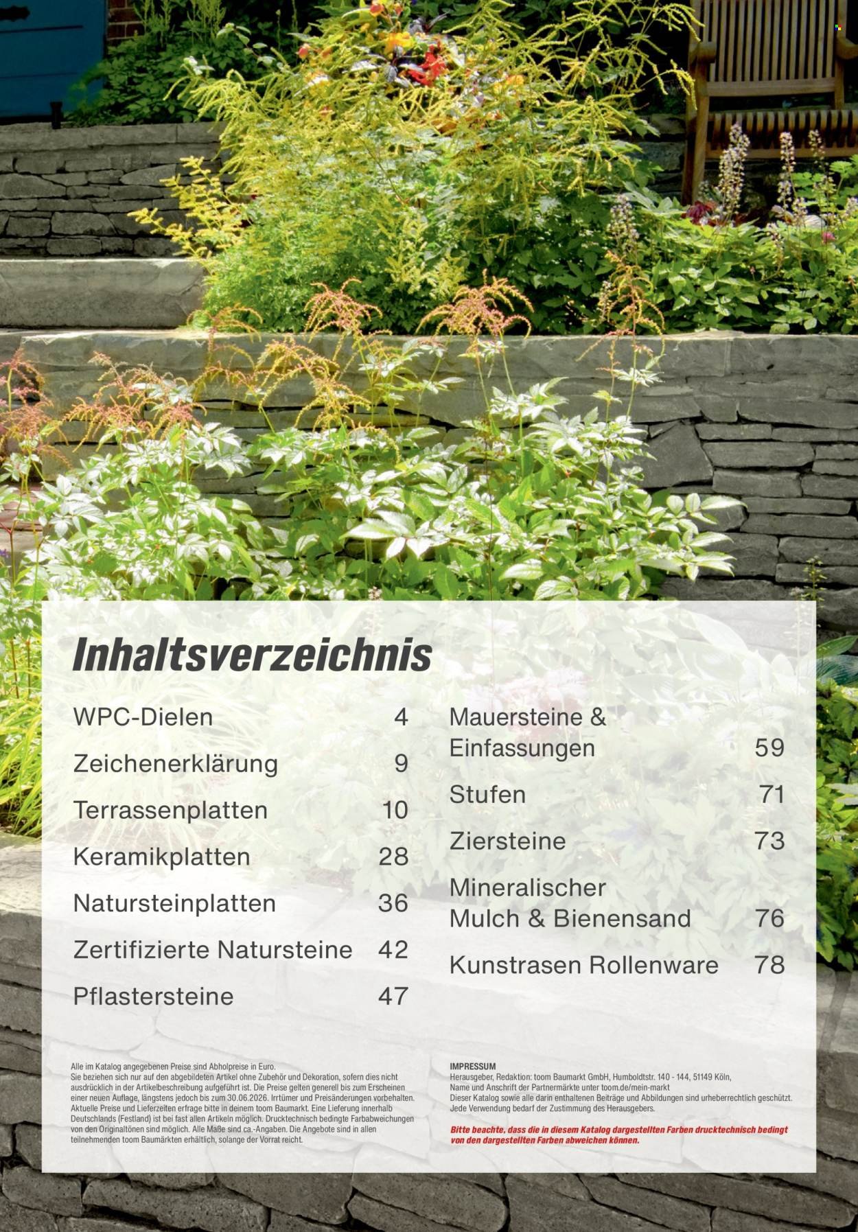 TOOM BAUMARKT Prospekt - Gartenbaustoffe