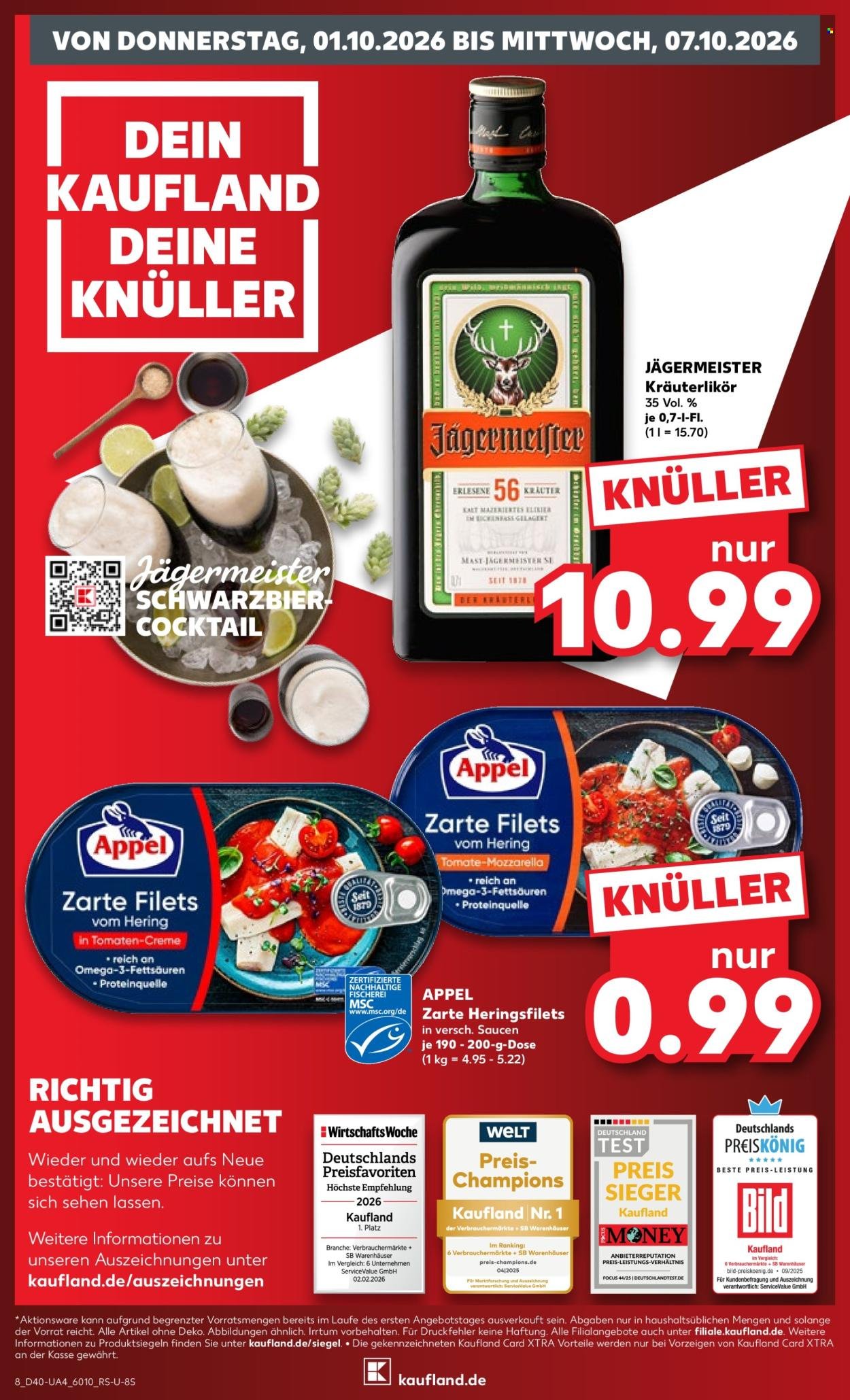 KAUFLAND Prospekt - Ab Donnerstag 1.10.2026