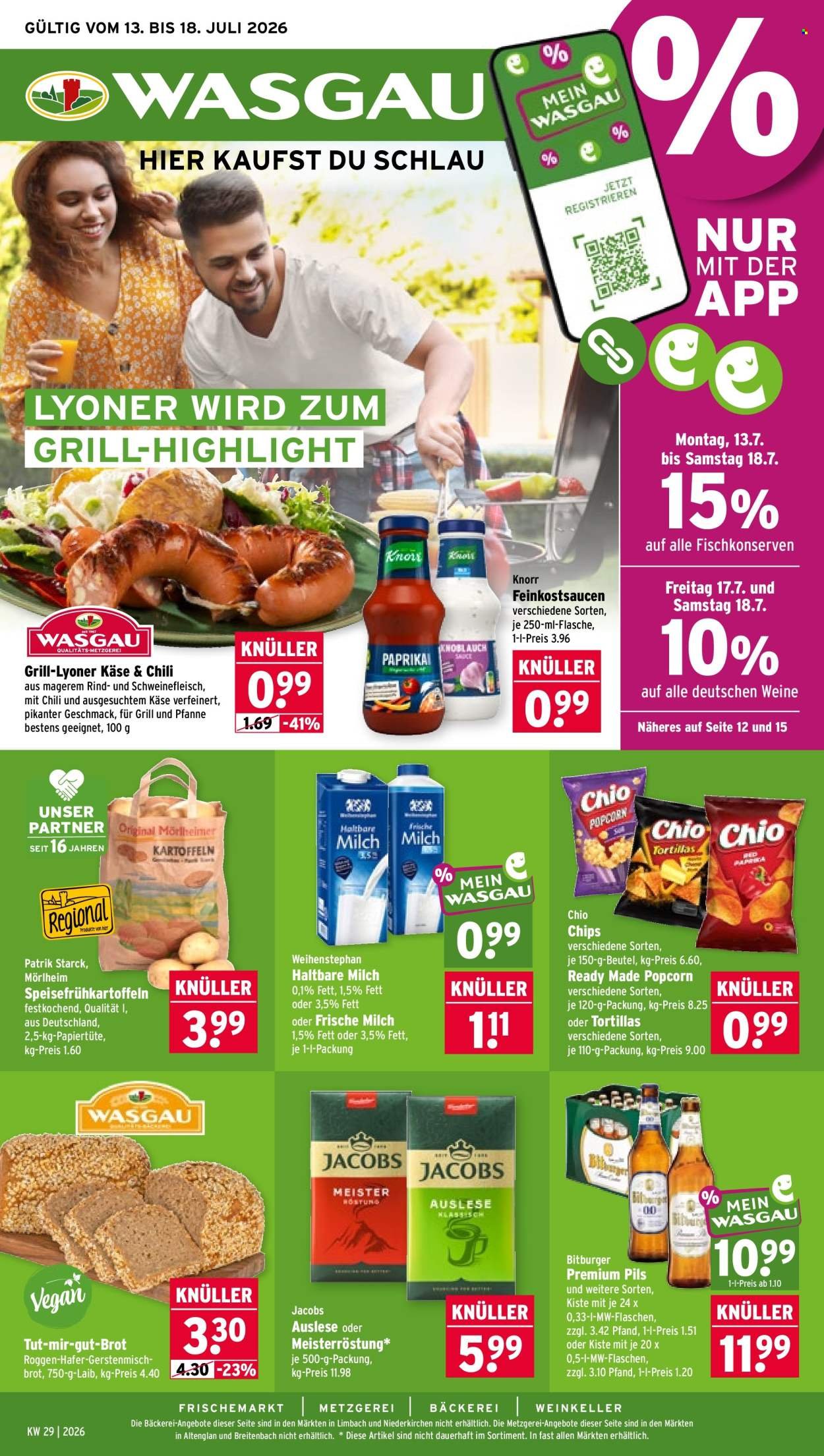 WASGAU Prospekt - Ab Montag 13.07.2026