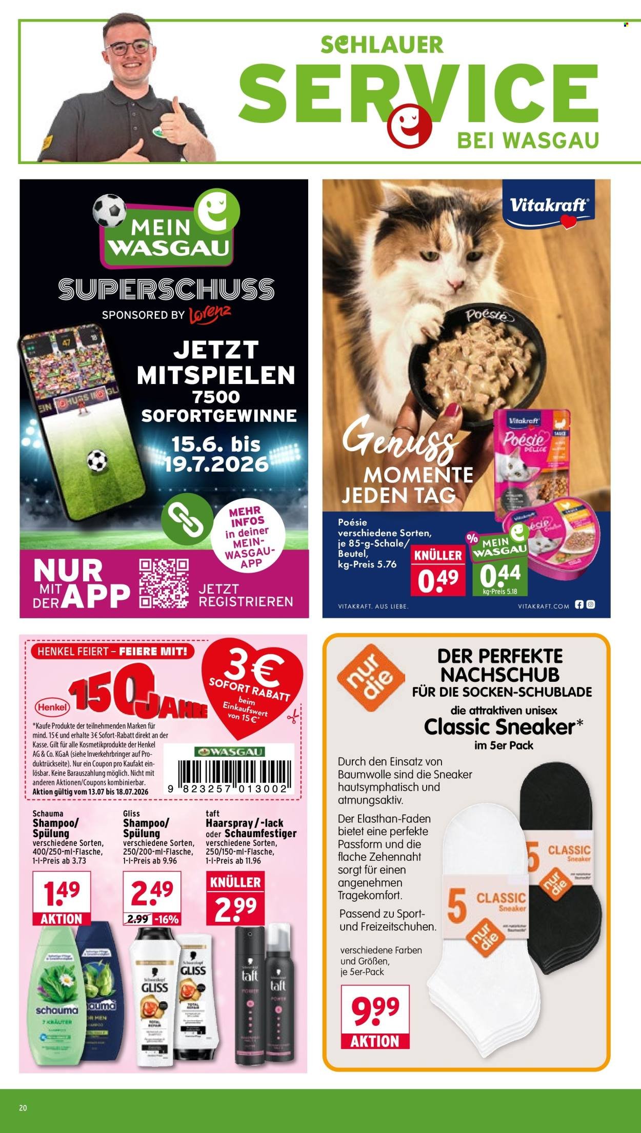 WASGAU Prospekt - Ab Montag 13.07.2026