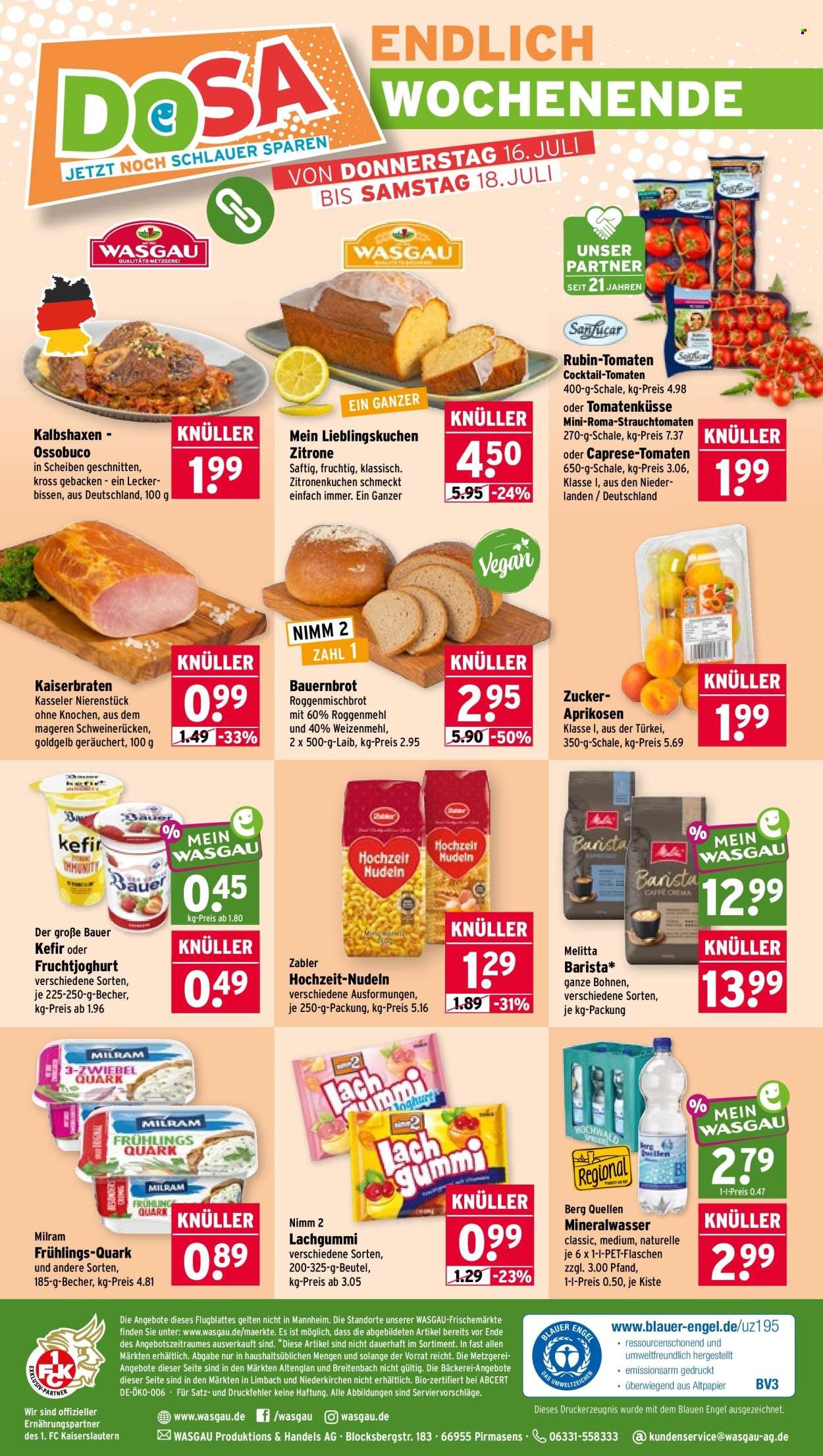 WASGAU Prospekt - Ab Montag 13.07.2026