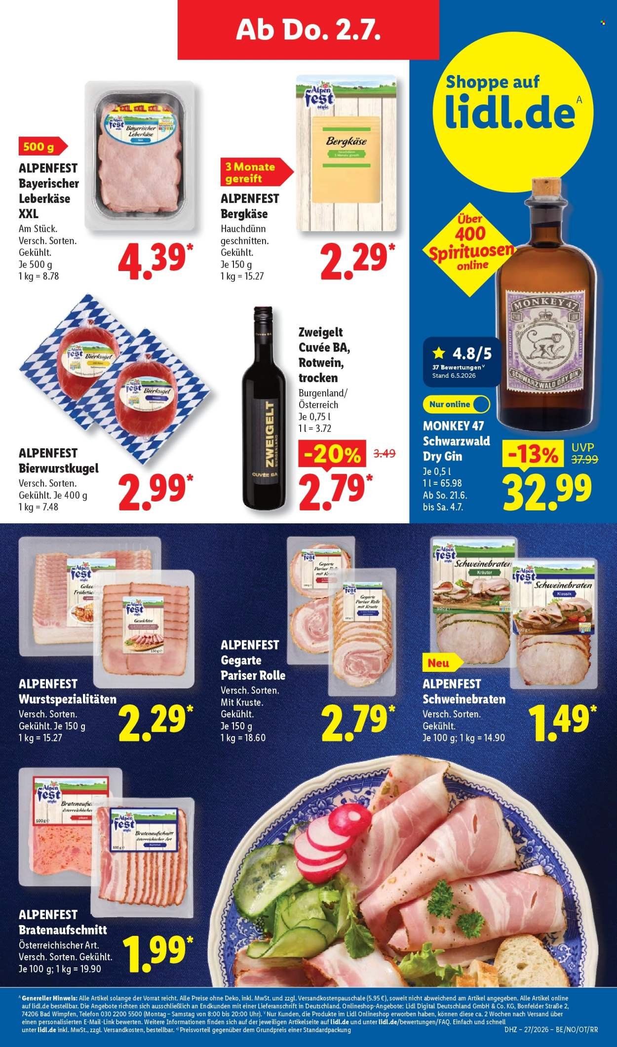 LIDL Prospekt - Ab Montag 29.06.2026