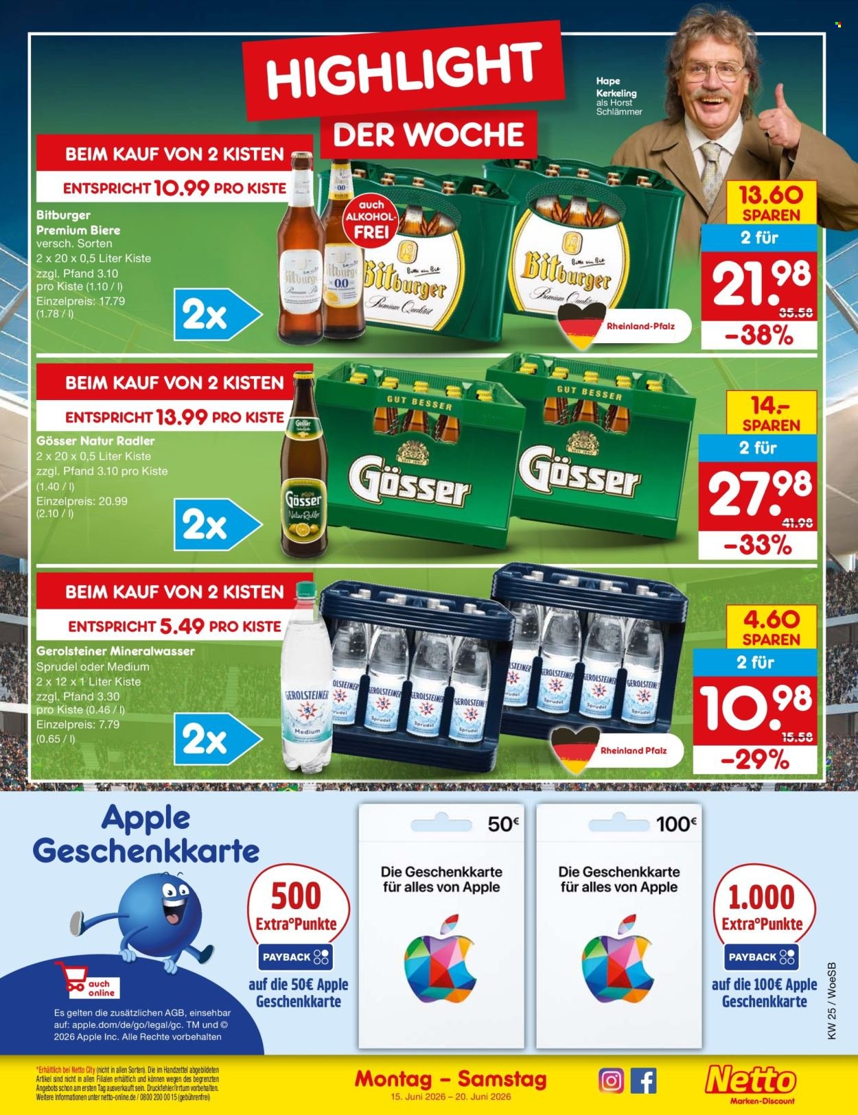 NETTO MARKEN-DISCOUNT Prospekt - Ab Montag 15.06.2026