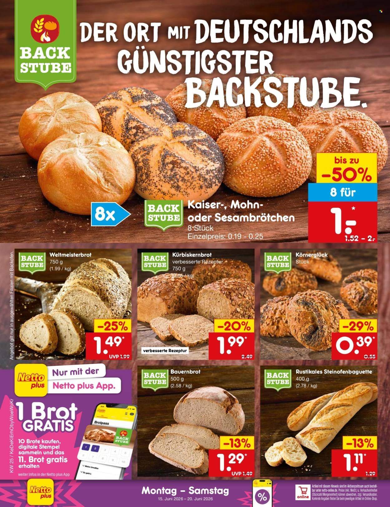 NETTO MARKEN-DISCOUNT Prospekt - Ab Montag 15.06.2026