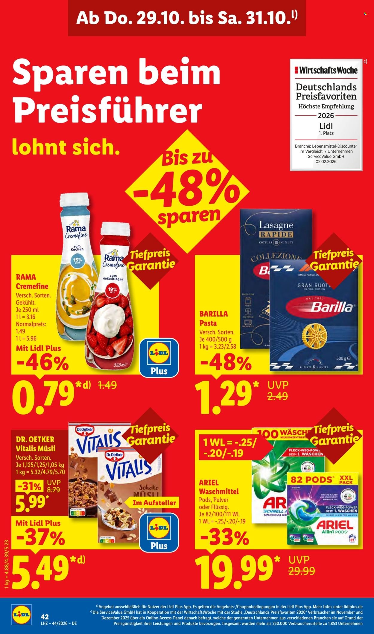 LIDL Prospekt - Ab Montag 26.10.2026