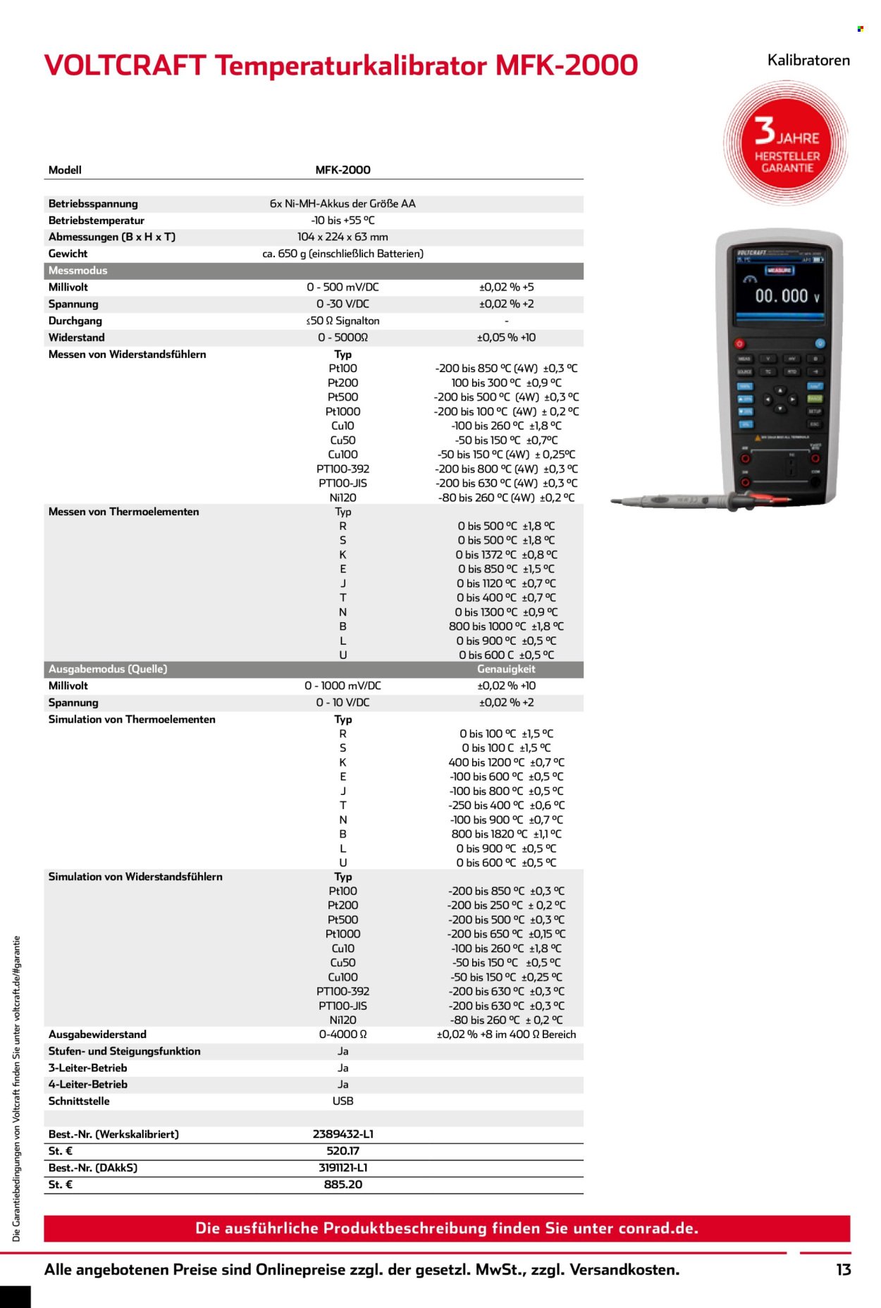 CONRAD Angebote - Voltcraft