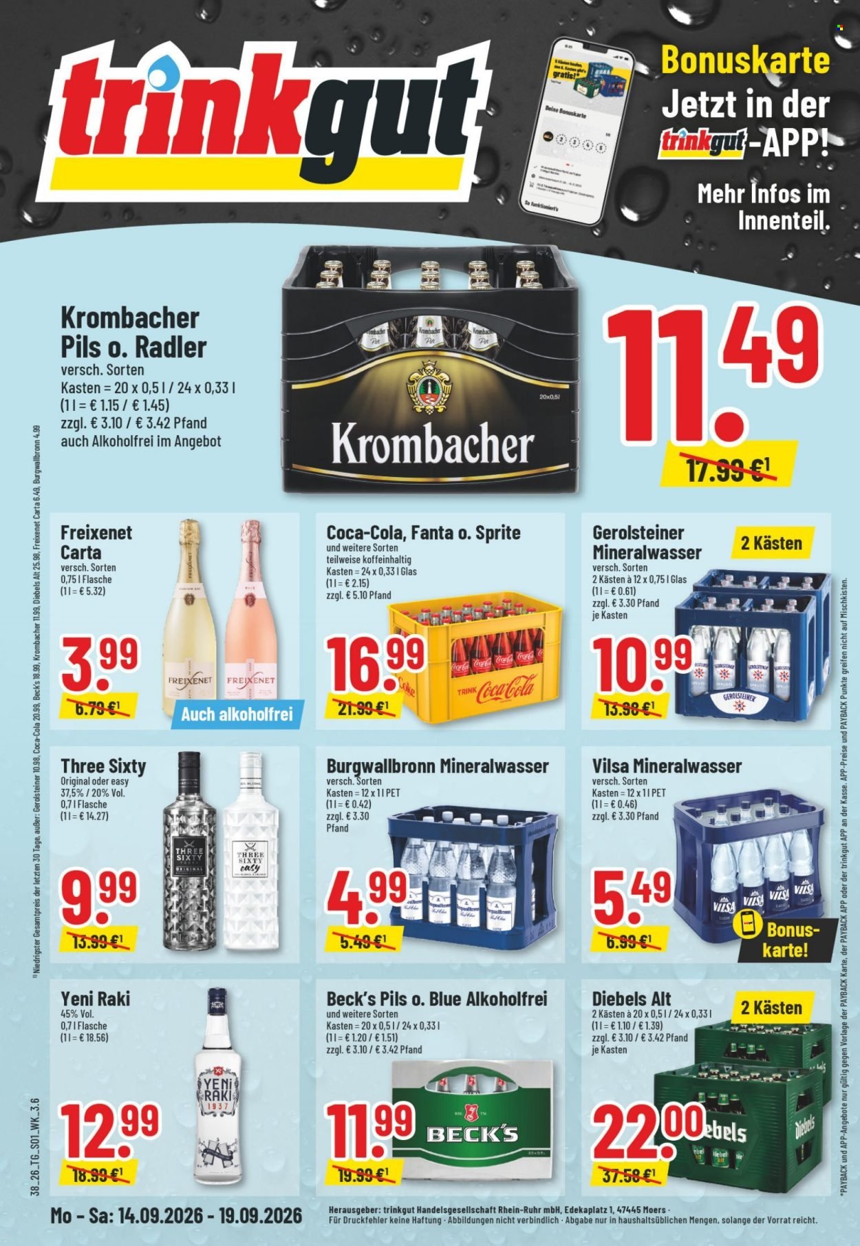 TRINKGUT Prospekt - Ab Montag 14.09.2026