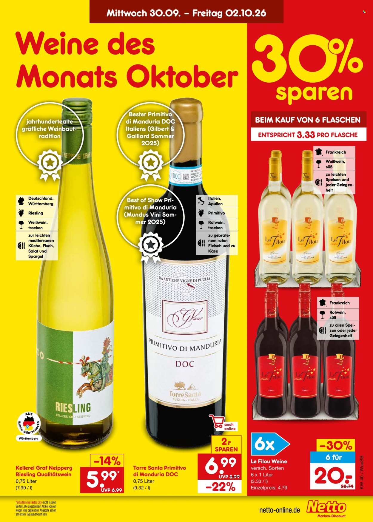 NETTO MARKEN-DISCOUNT Prospekt - Ab Montag 28.09.2026