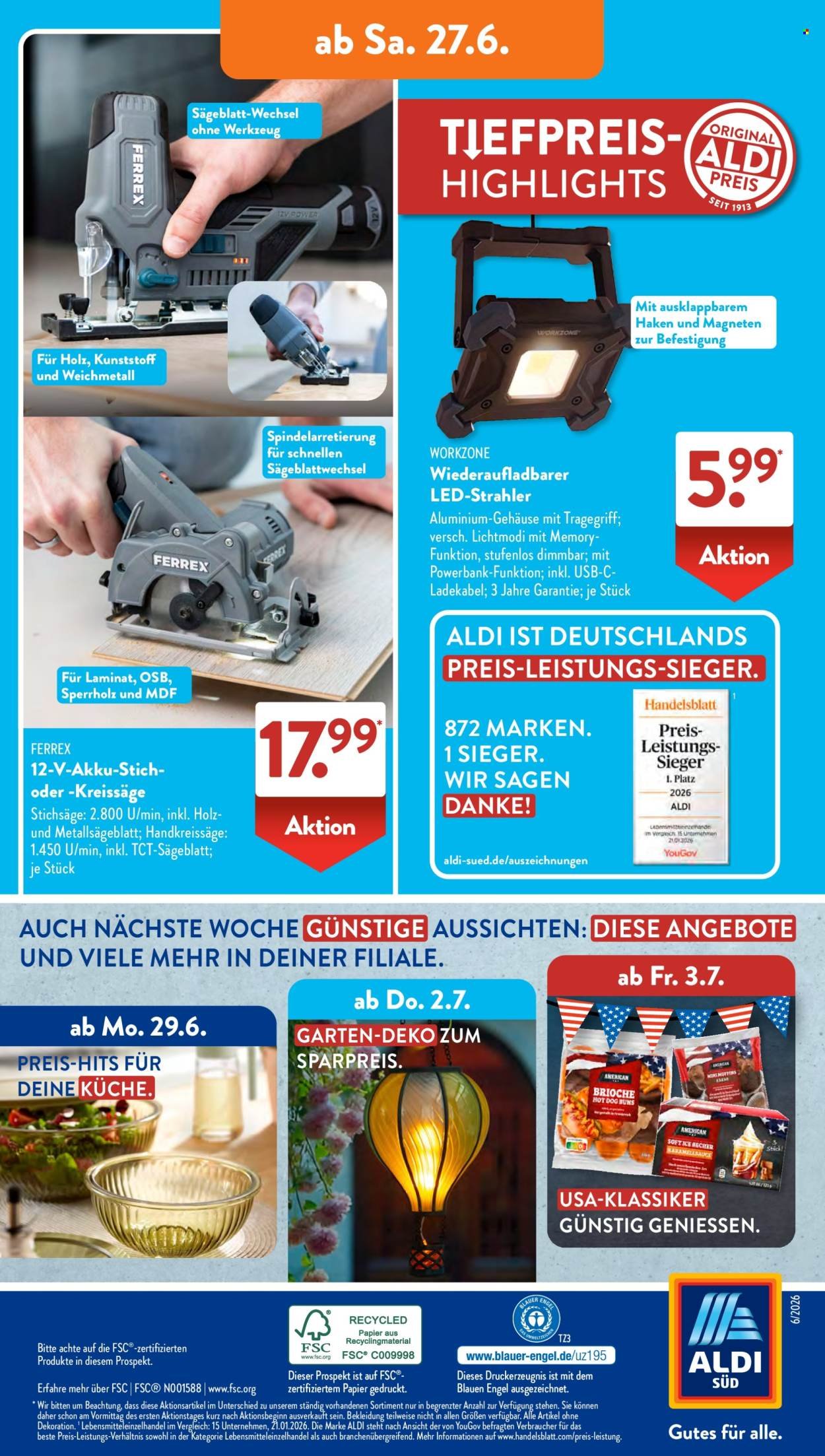 ALDI SÜD Prospekt - Ab Montag 22.06.2026