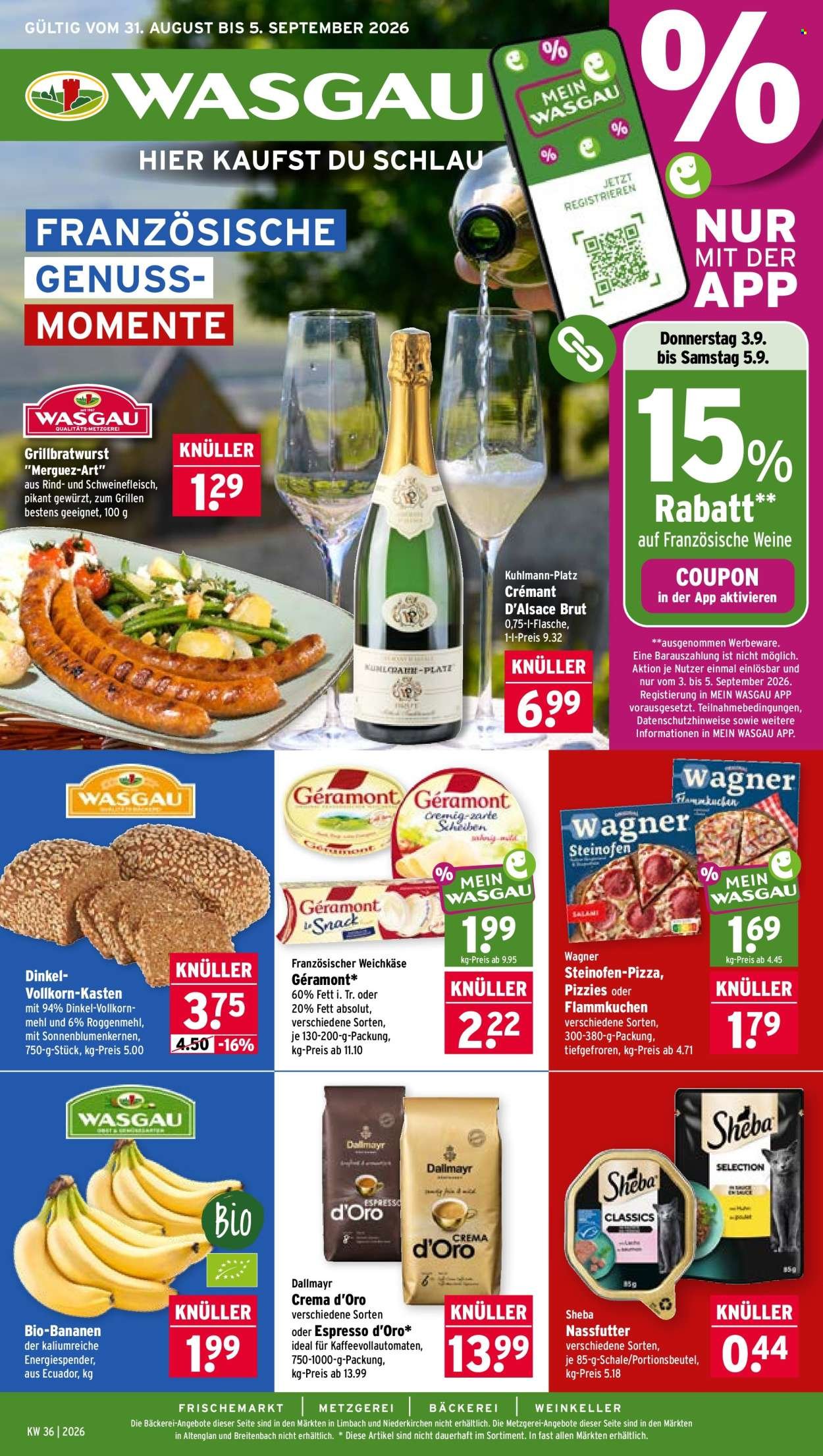 WASGAU Prospekt - Ab Montag 31.08.2026