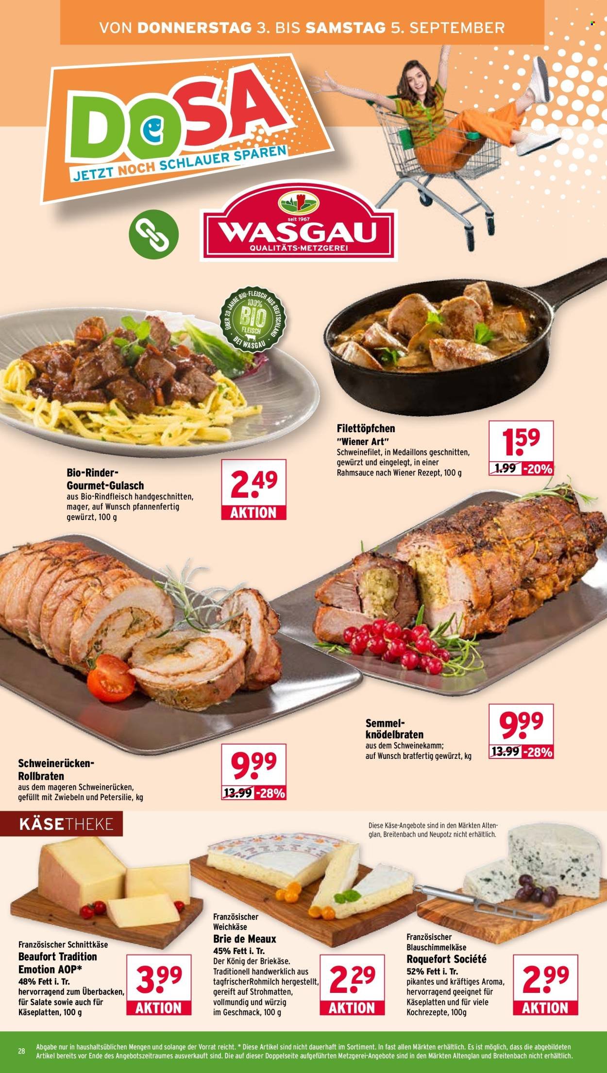WASGAU Prospekt - Ab Montag 31.08.2026