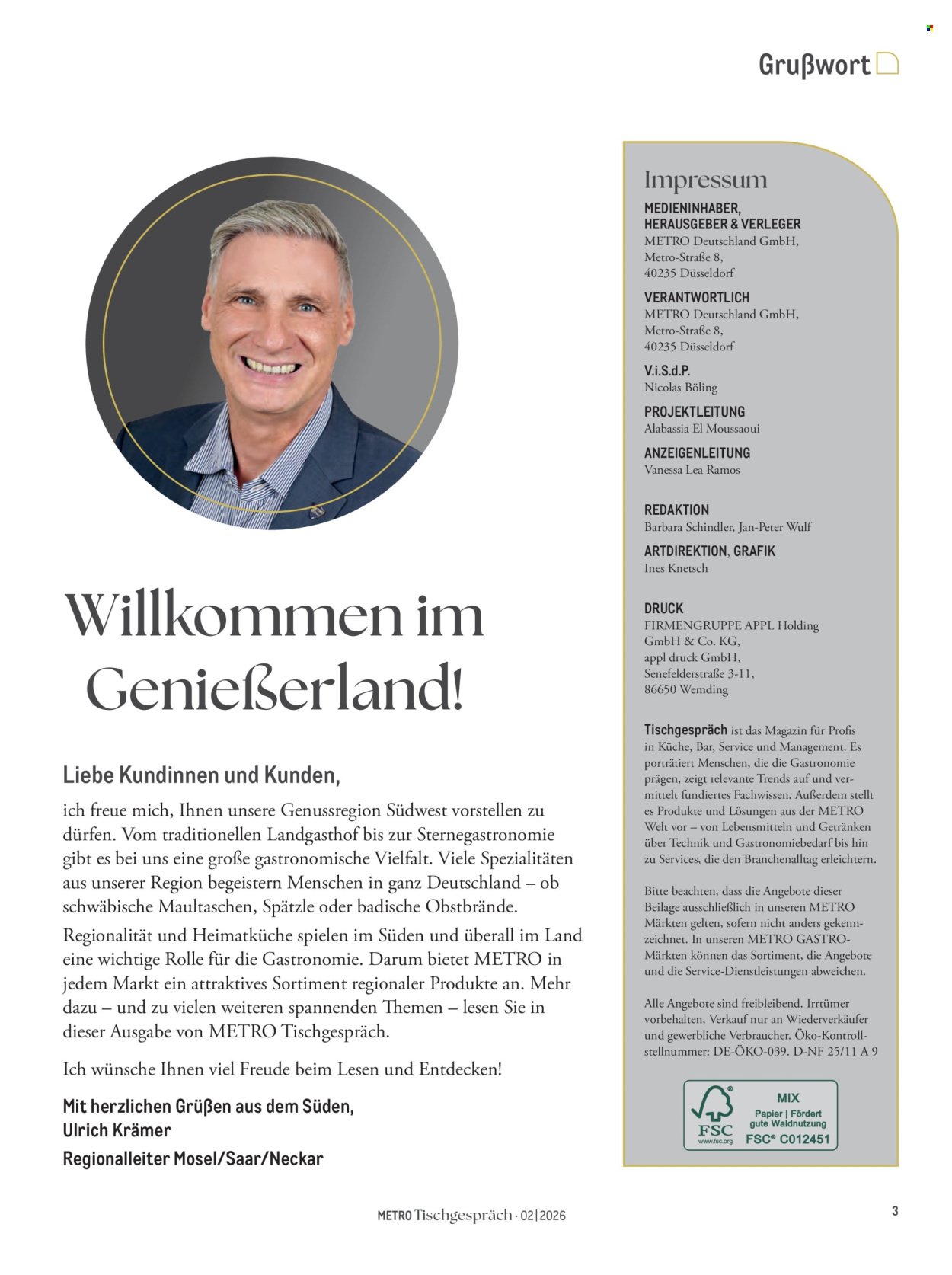 METRO Angebote - Tischgespräch