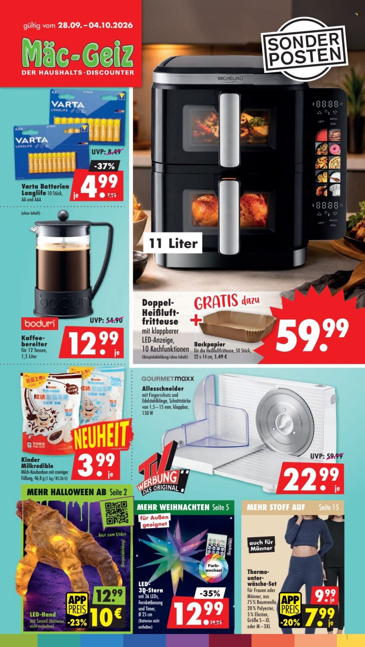 MÄC-GEIZ Prospekt - Ab Montag 28.09.2026