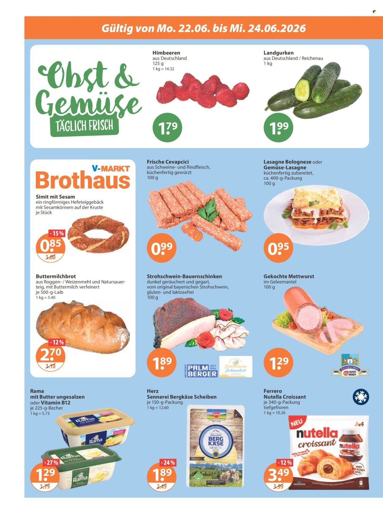 V-MARKT Prospekt - Ab Montag 22.06.2026
