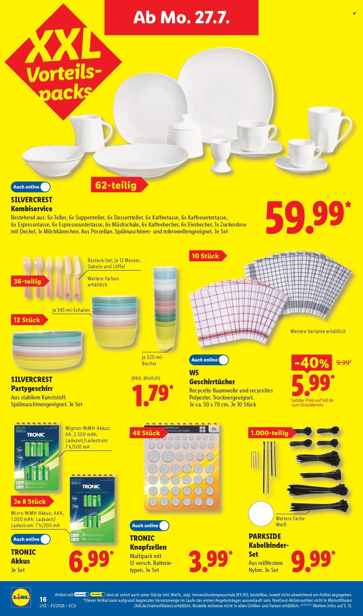 LIDL Prospekt - Ab Montag 27.07.2026
