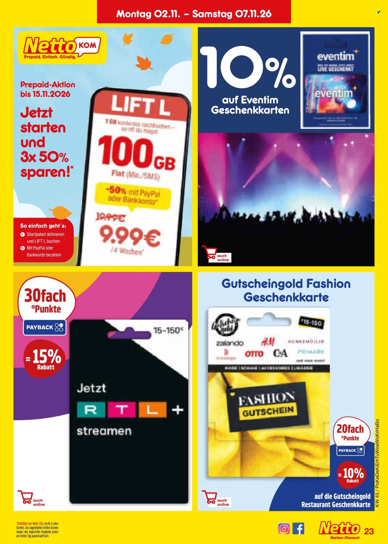 NETTO MARKEN-DISCOUNT Prospekt - Ab Montag 2.11.2026