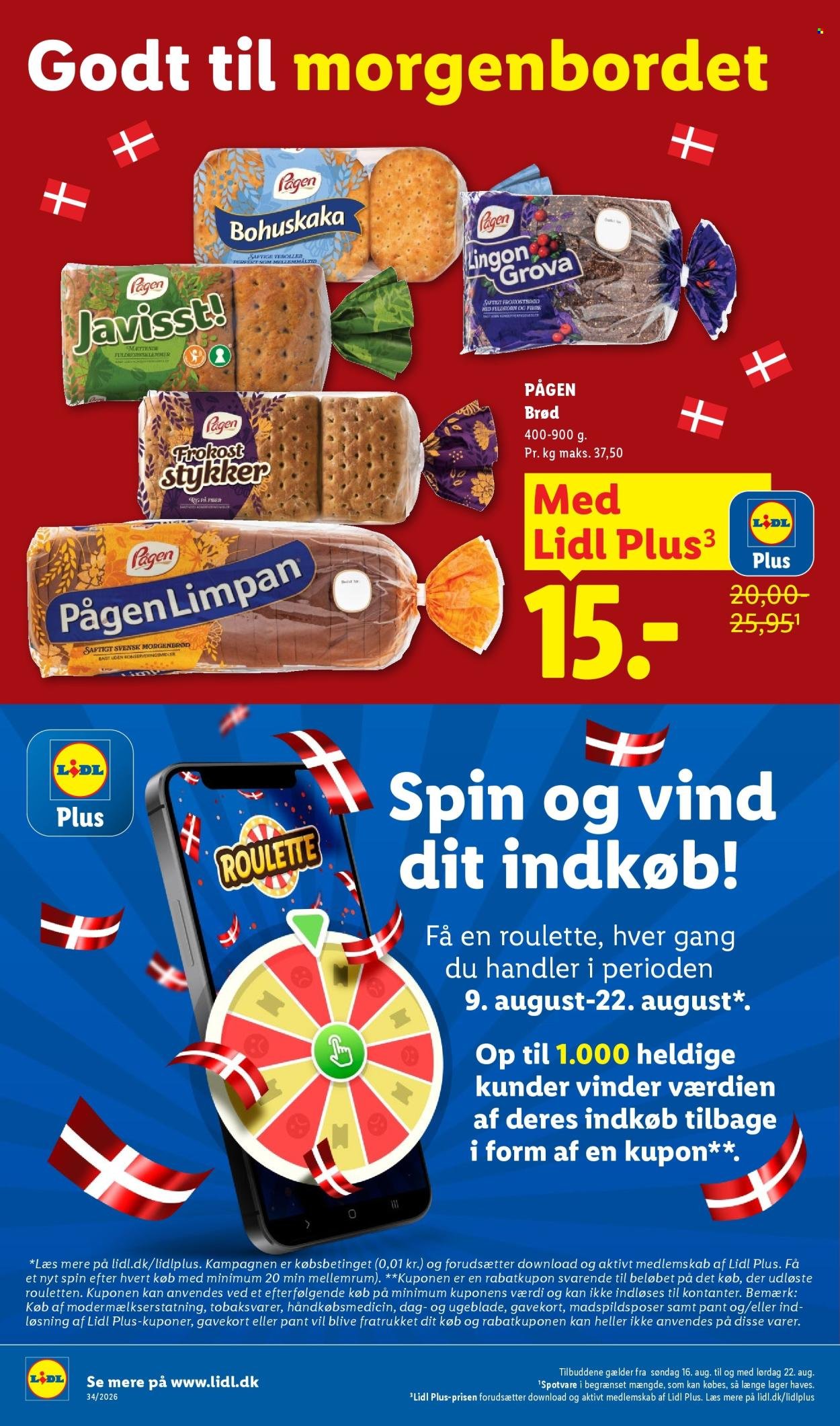 LIDL tilbudsavis - Fra søndag den 16. august 2026