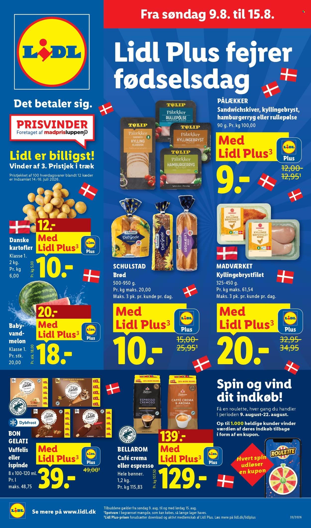 LIDL tilbudsavis - Fra søndag den 9. august 2026