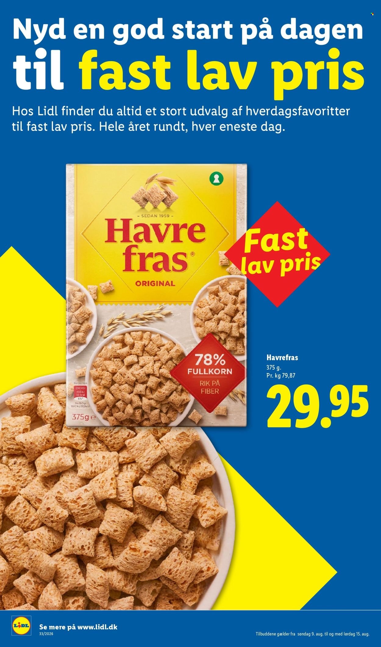 LIDL tilbudsavis - Fra søndag den 9. august 2026
