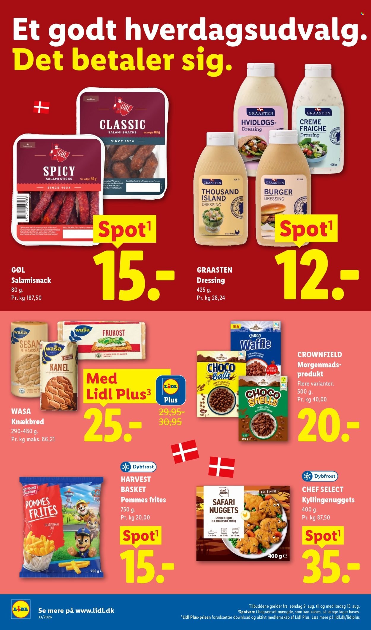 LIDL tilbudsavis - Fra søndag den 9. august 2026