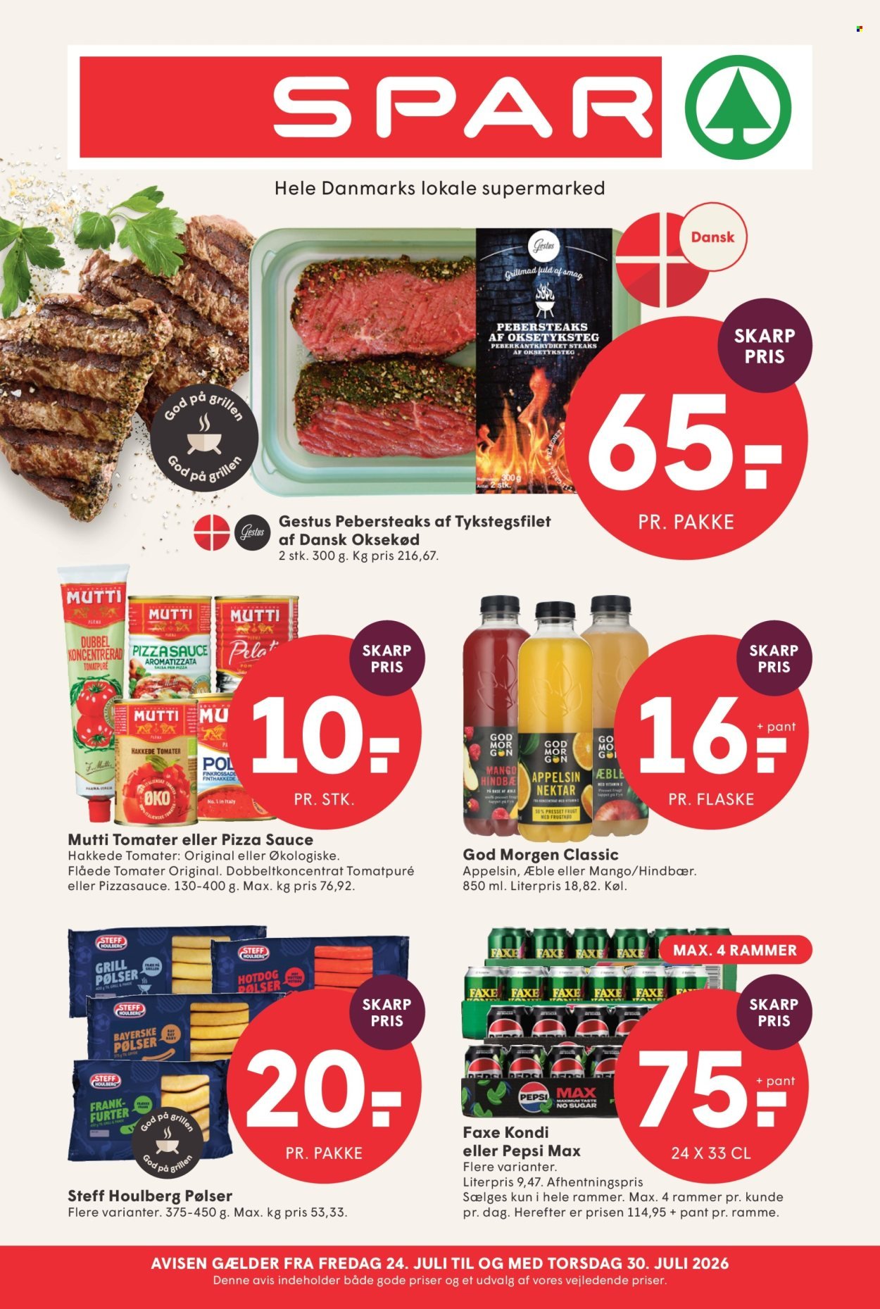 SPAR tilbudsavis - Fra fredag den 24. juli 2026