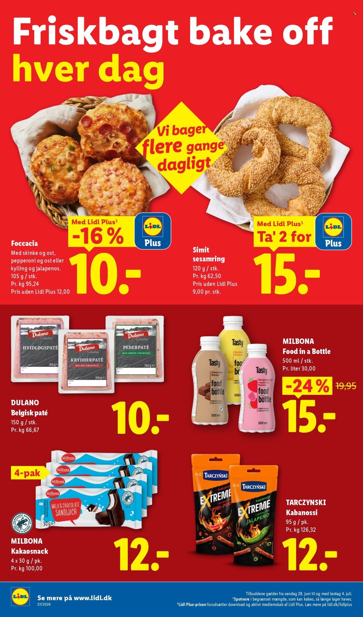 LIDL tilbudsavis - Fra søndag den 28. juni 2026