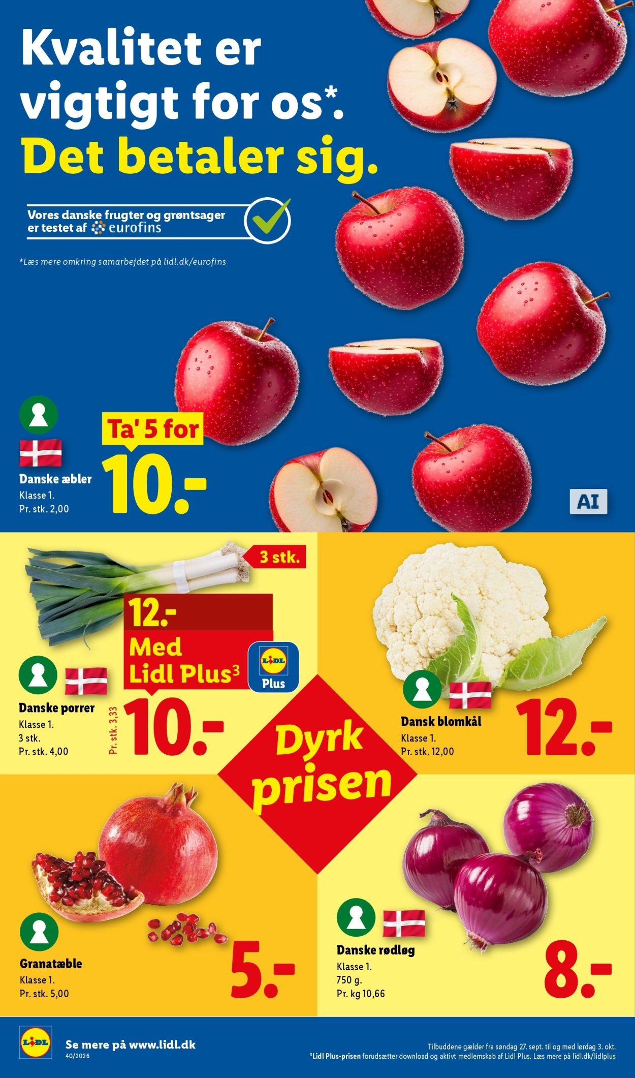 LIDL tilbudsavis - Fra søndag den 27. september 2026