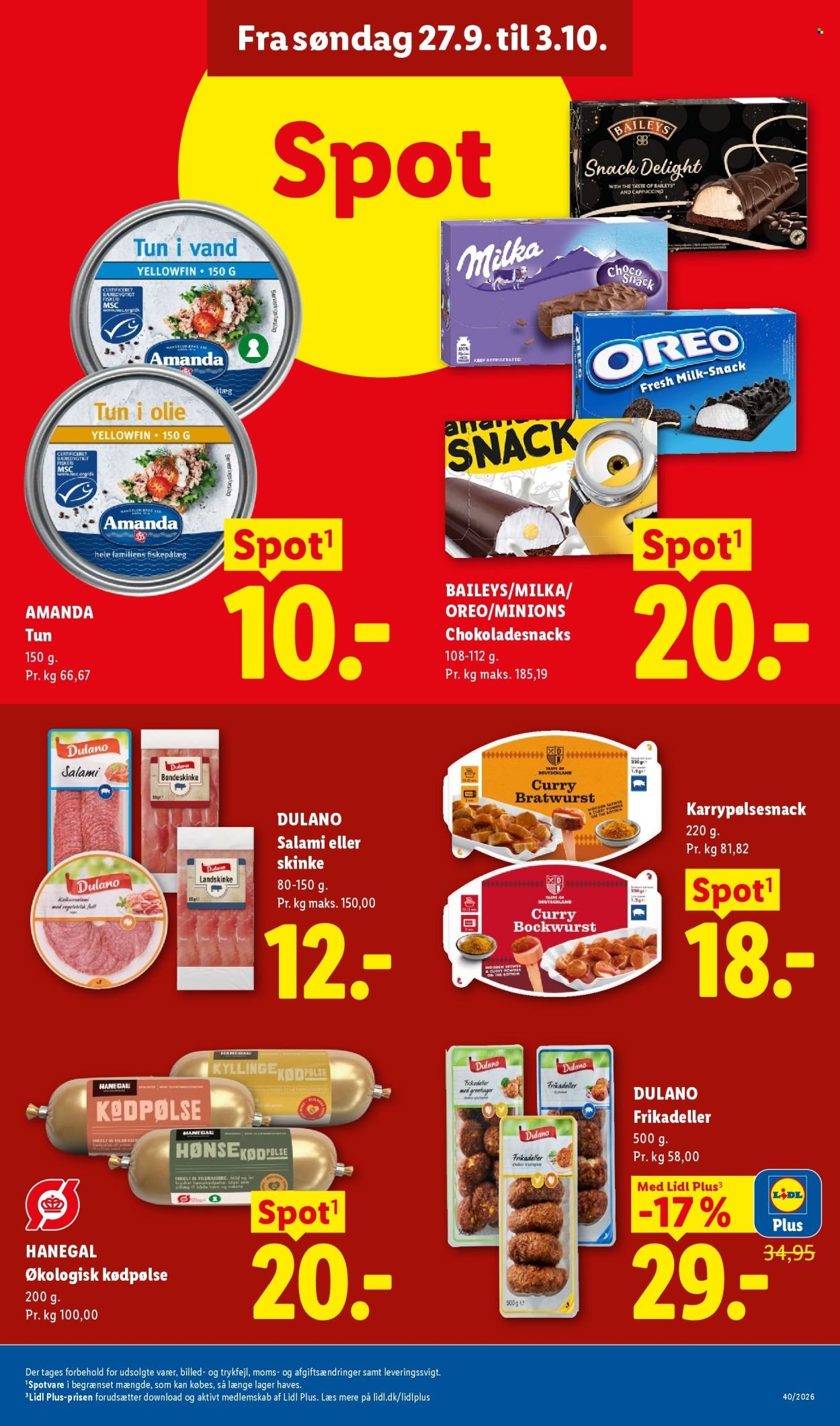 LIDL tilbudsavis - Fra søndag den 27. september 2026