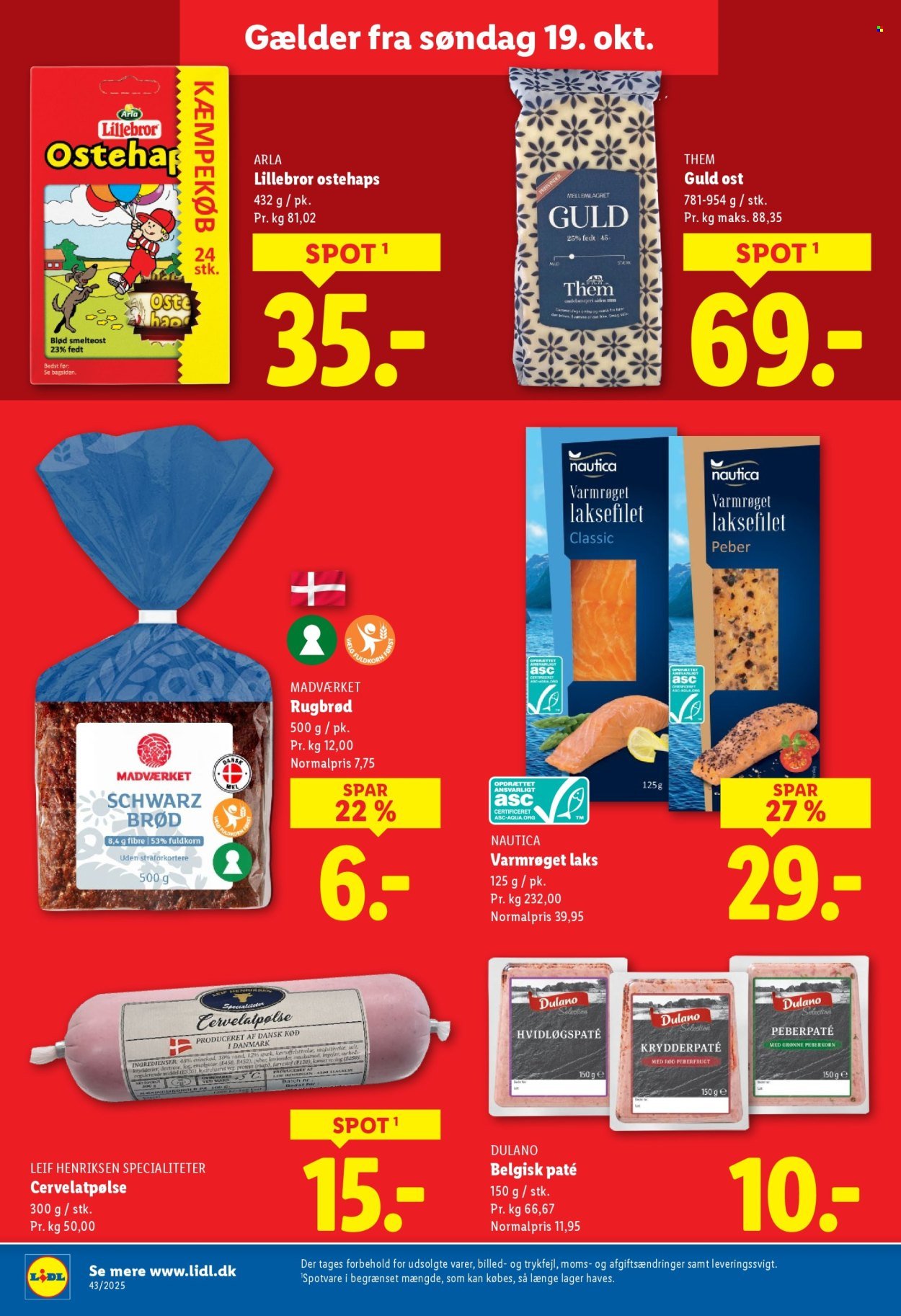 LIDL tilbudsavis - Fra søndag den 19. oktober 2025 (2025-10-19 - 2025-10-25)