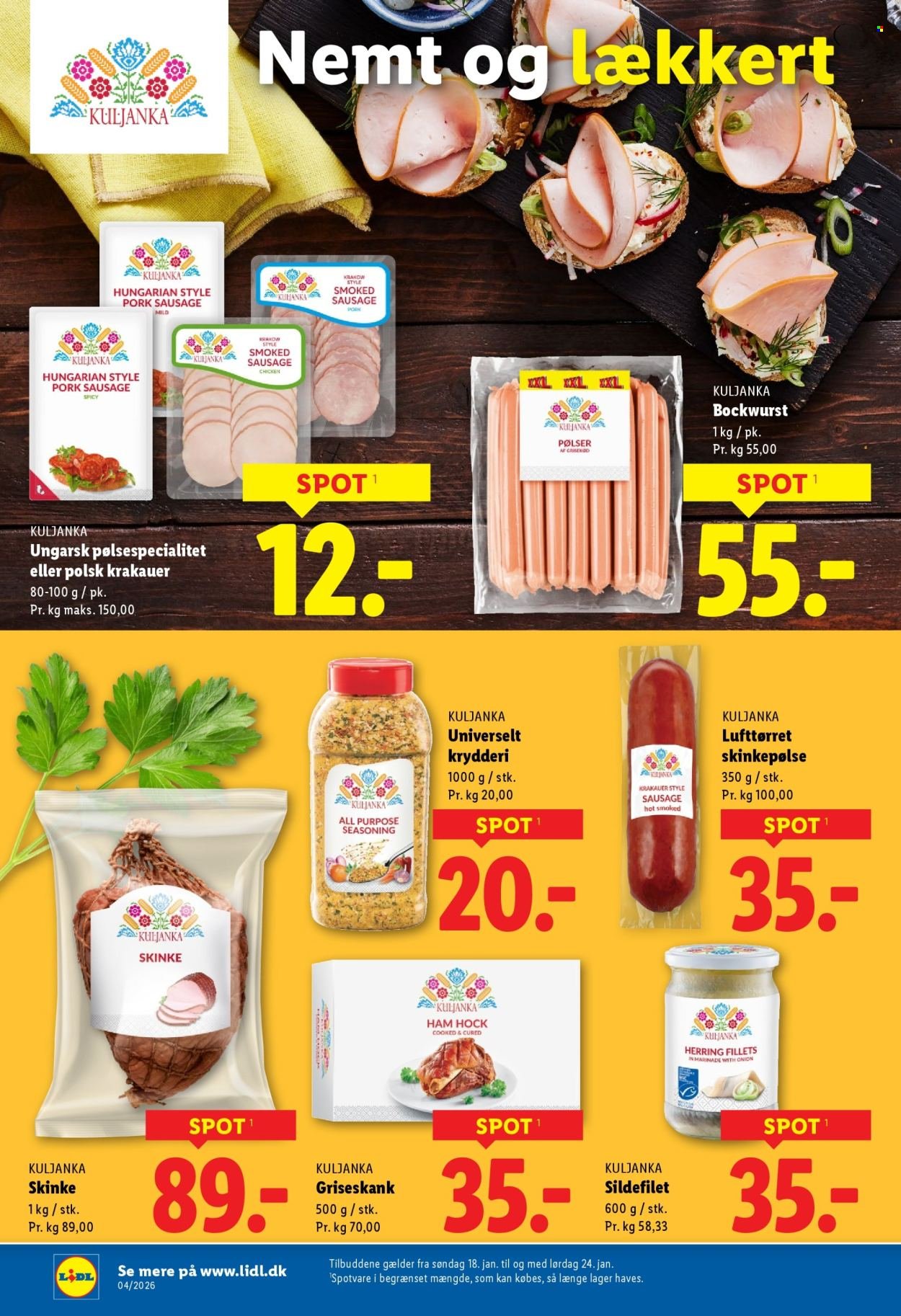 LIDL tilbudsavis - Fra søndag den 18. januar 2026 (2026-01-18 - 2026-01-24)