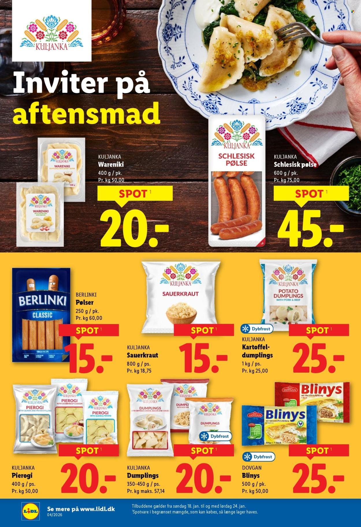 LIDL tilbudsavis - Fra søndag den 18. januar 2026 (2026-01-18 - 2026-01-24)