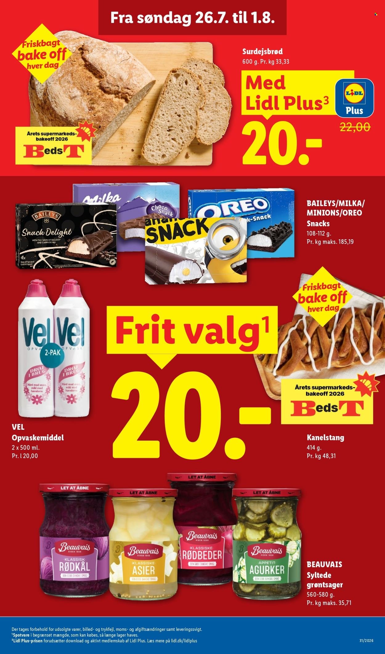 LIDL tilbudsavis - Fra søndag den 26. juli 2026