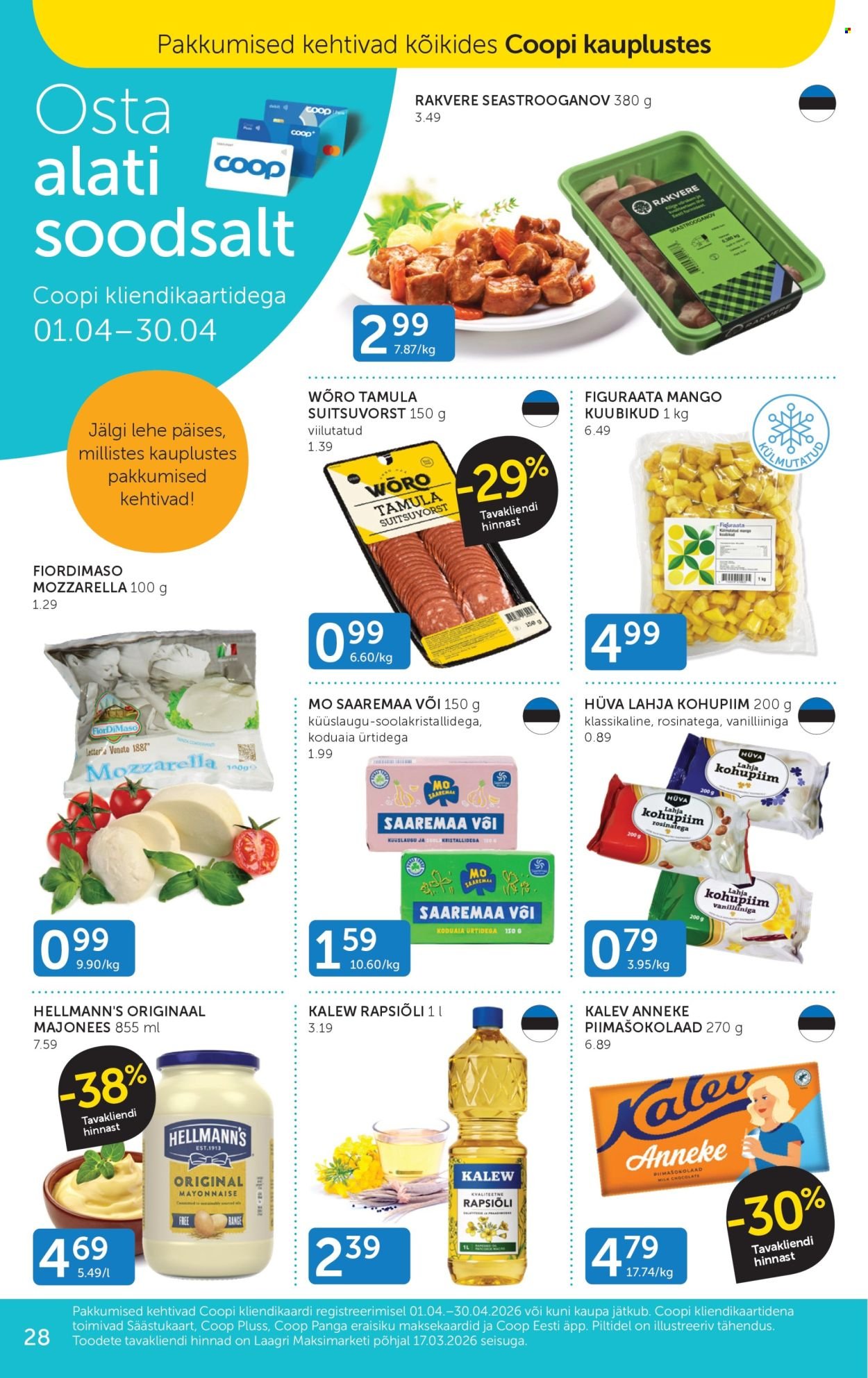 COOP kliendileht - Alates 14.04.2026