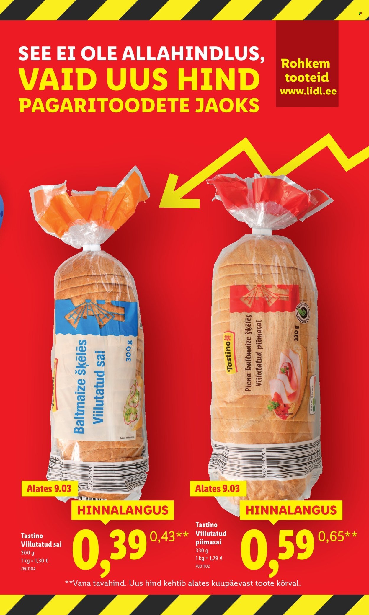 LIDL kliendileht - Suur hinnalangus Alates