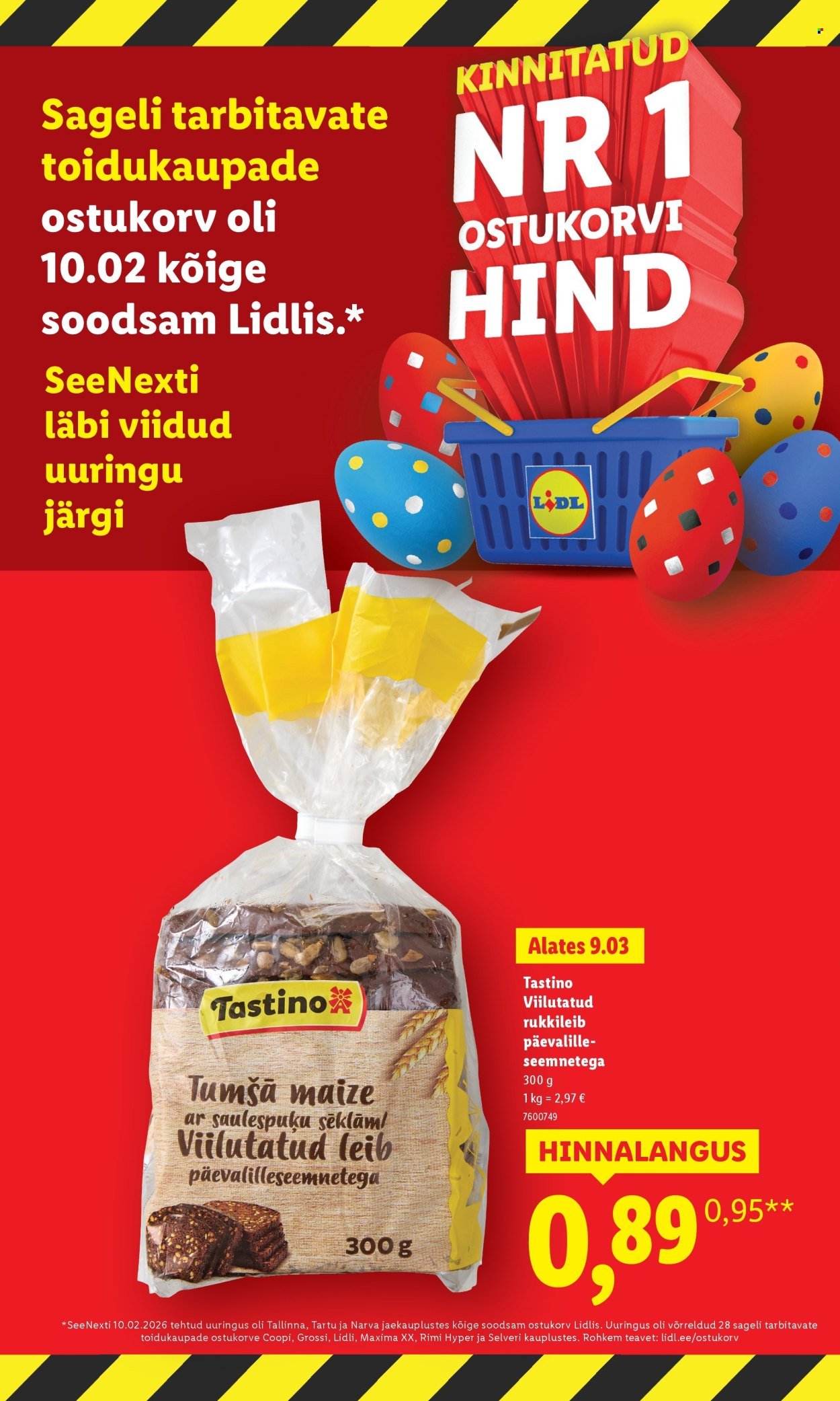 LIDL kliendileht - Suur hinnalangus Alates