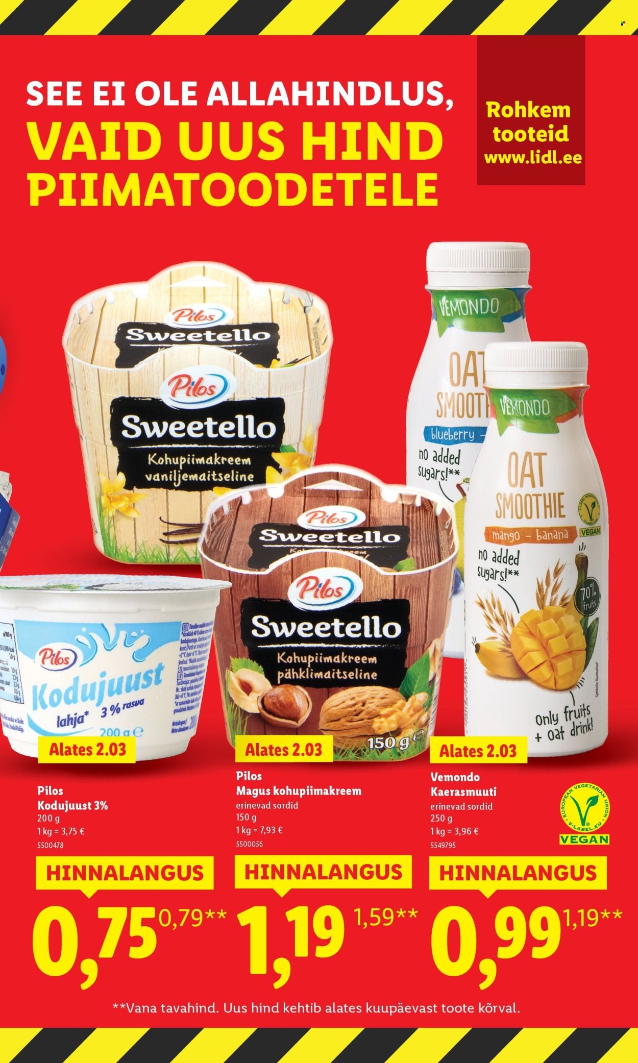 LIDL kliendileht - Suur hinnalangus Alates