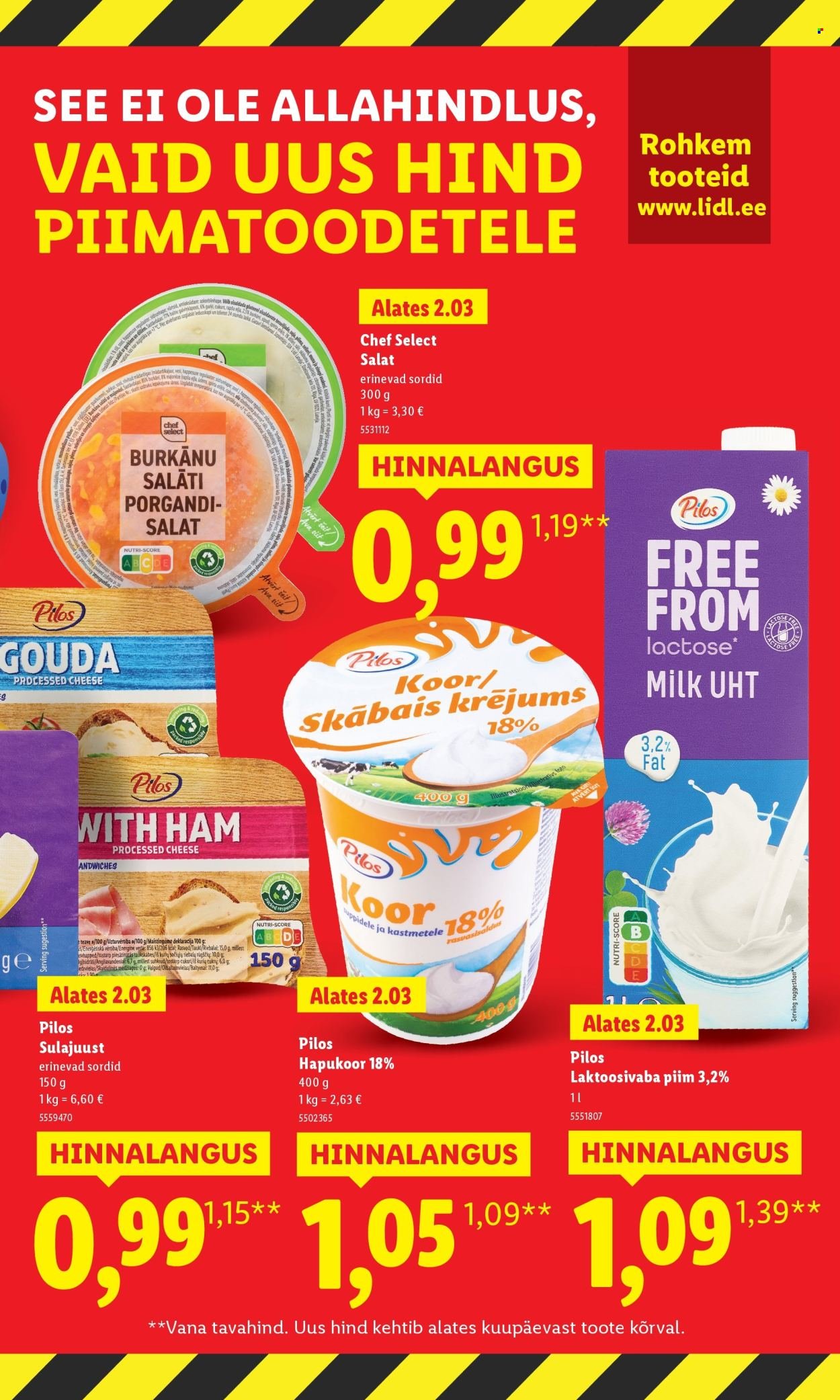 LIDL kliendileht - Suur hinnalangus Alates